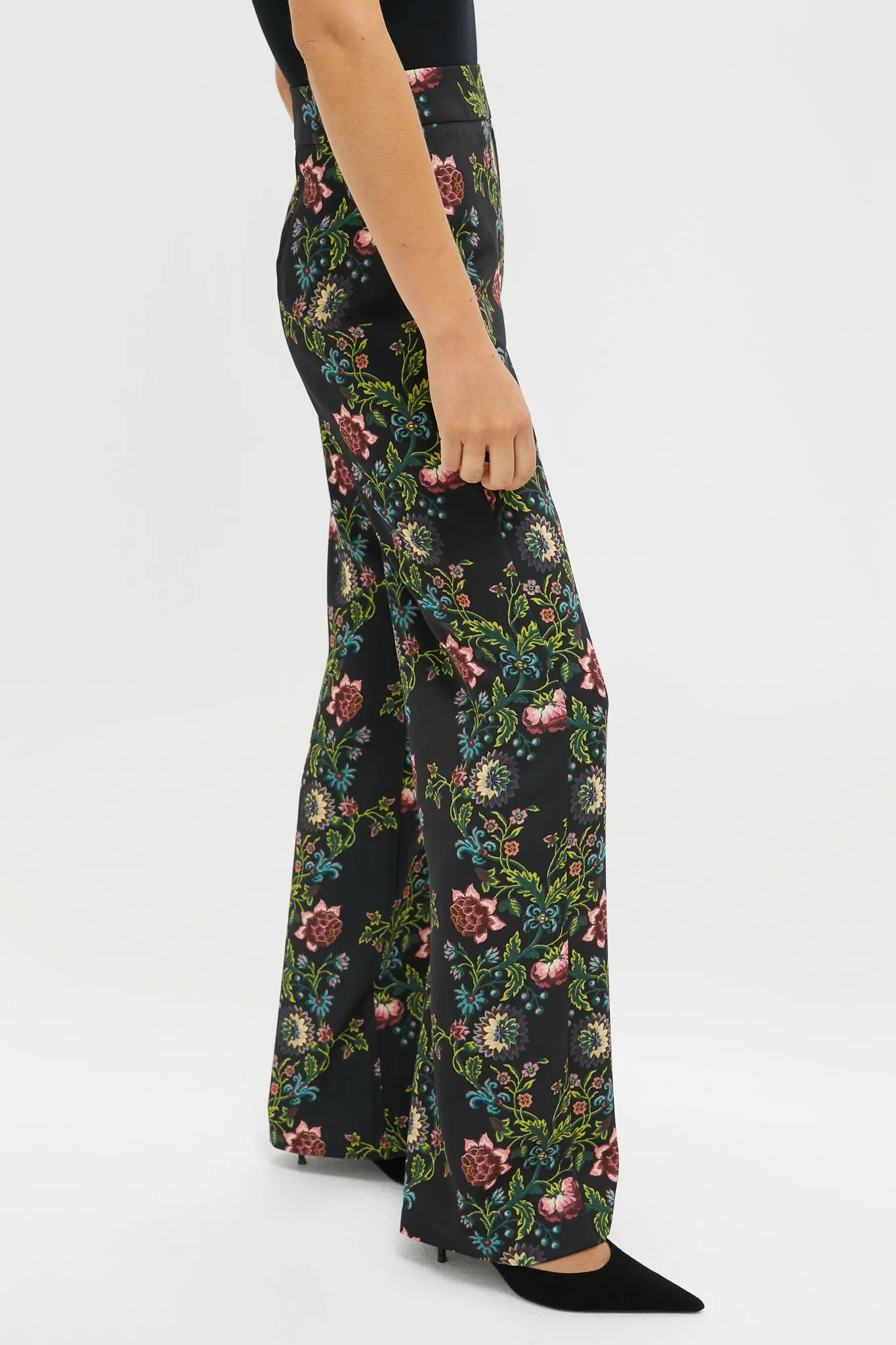 Midnight Moonflower Drapey Twill Erin Pants sold by Tuckernuck product image thumbnail 3