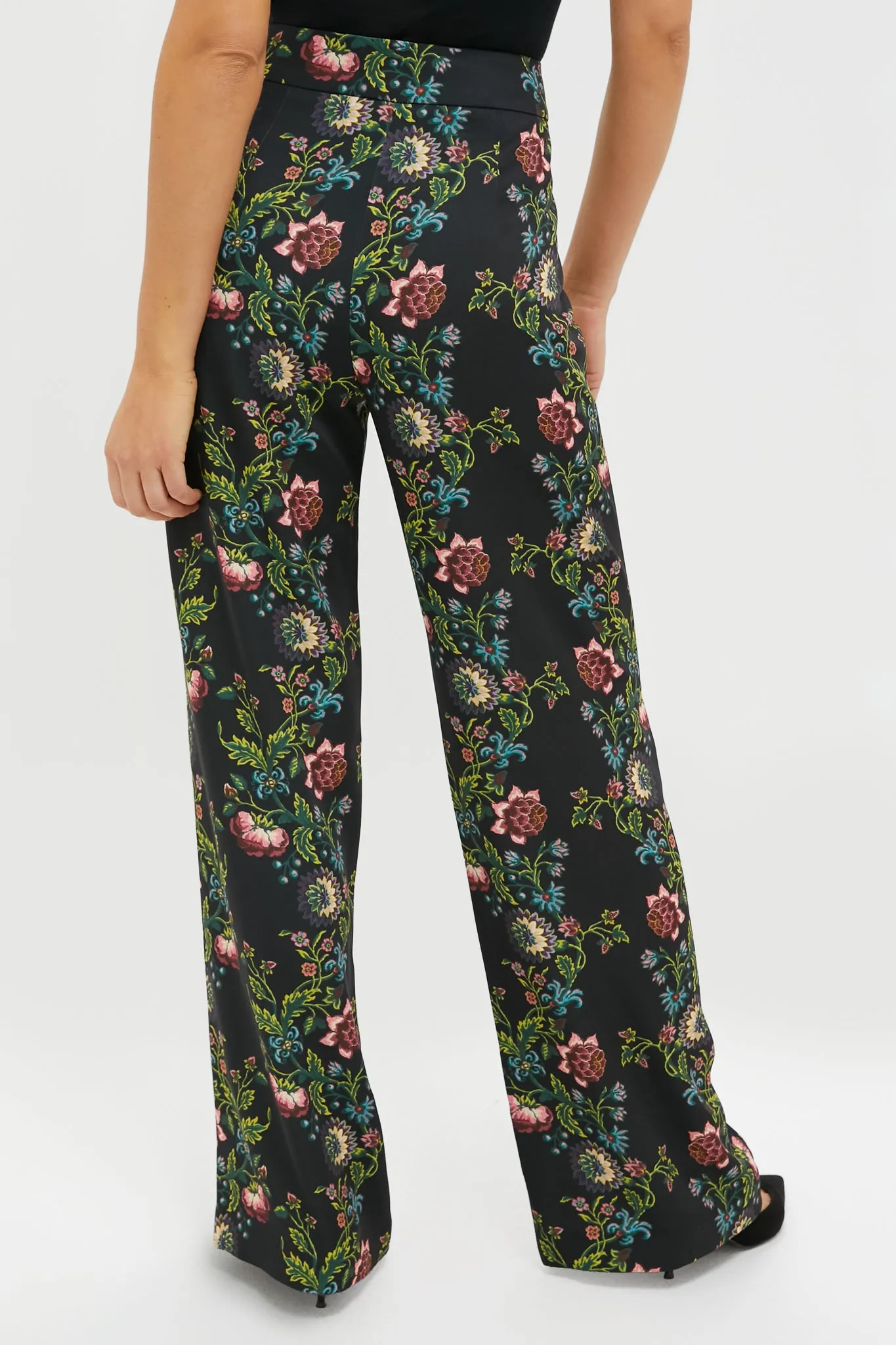 Midnight Moonflower Drapey Twill Erin Pants sold by Tuckernuck product image thumbnail 4