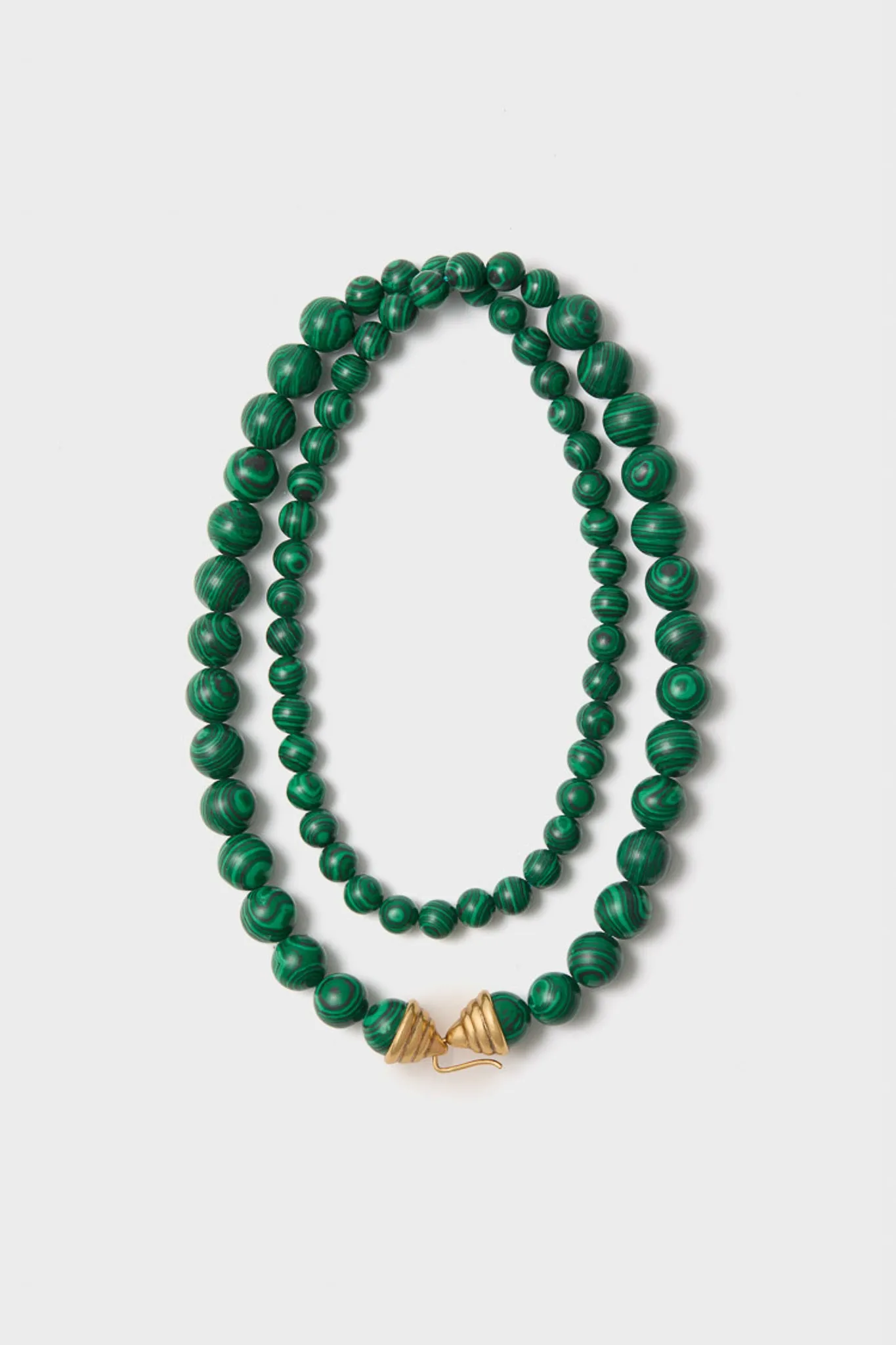 Malachite Double Strand Celine Necklace sold by Tuckernuck product image thumbnail 4