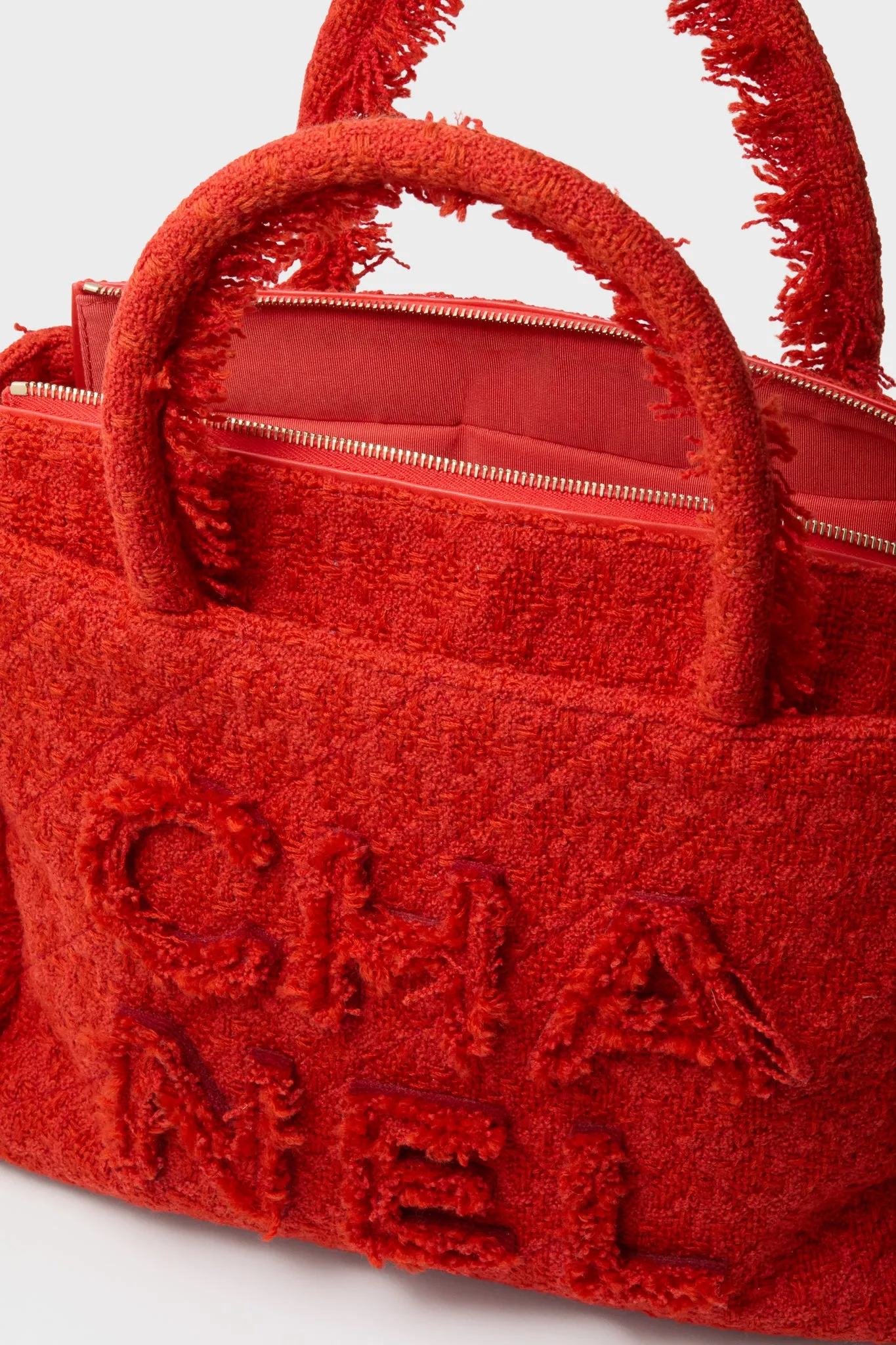 CHANEL Red Zipped Shopper Tote sold by Tuckernuck product image thumbnail 5