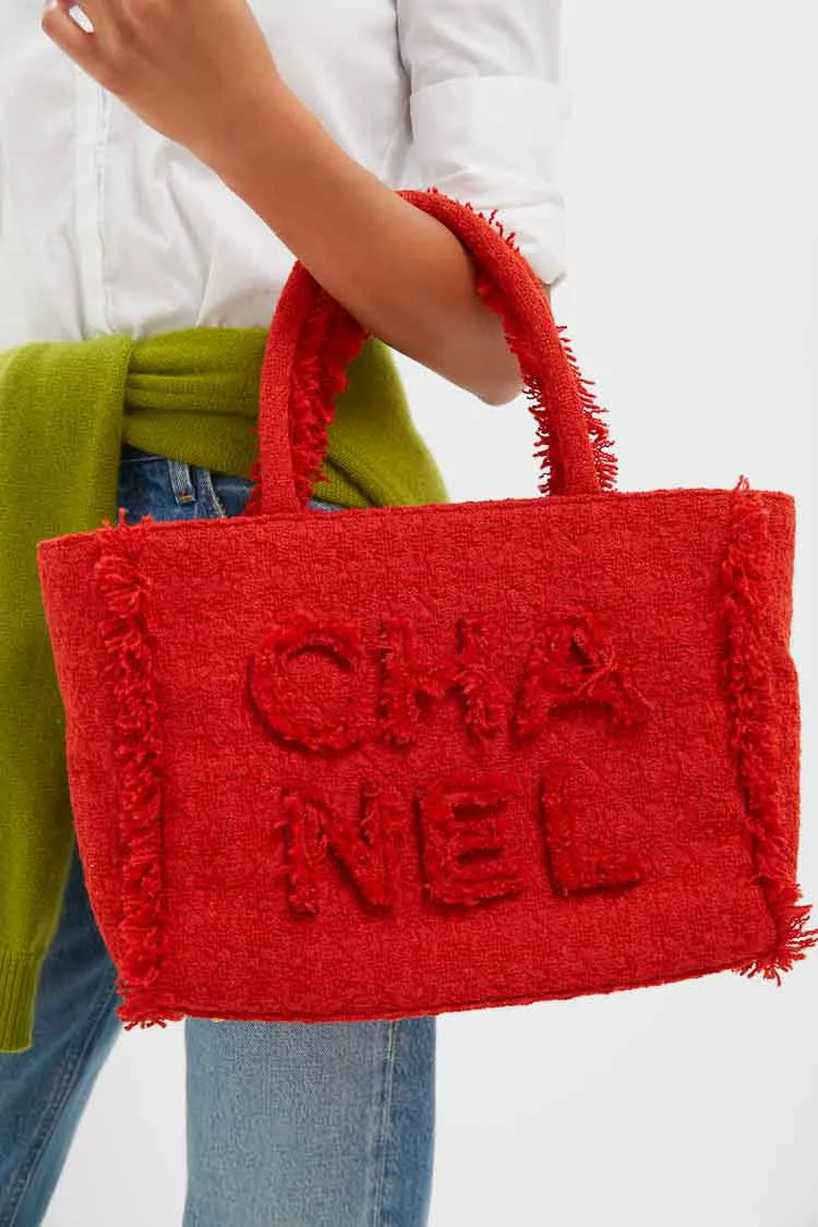 CHANEL Red Zipped Shopper Tote sold by Tuckernuck product image thumbnail 2