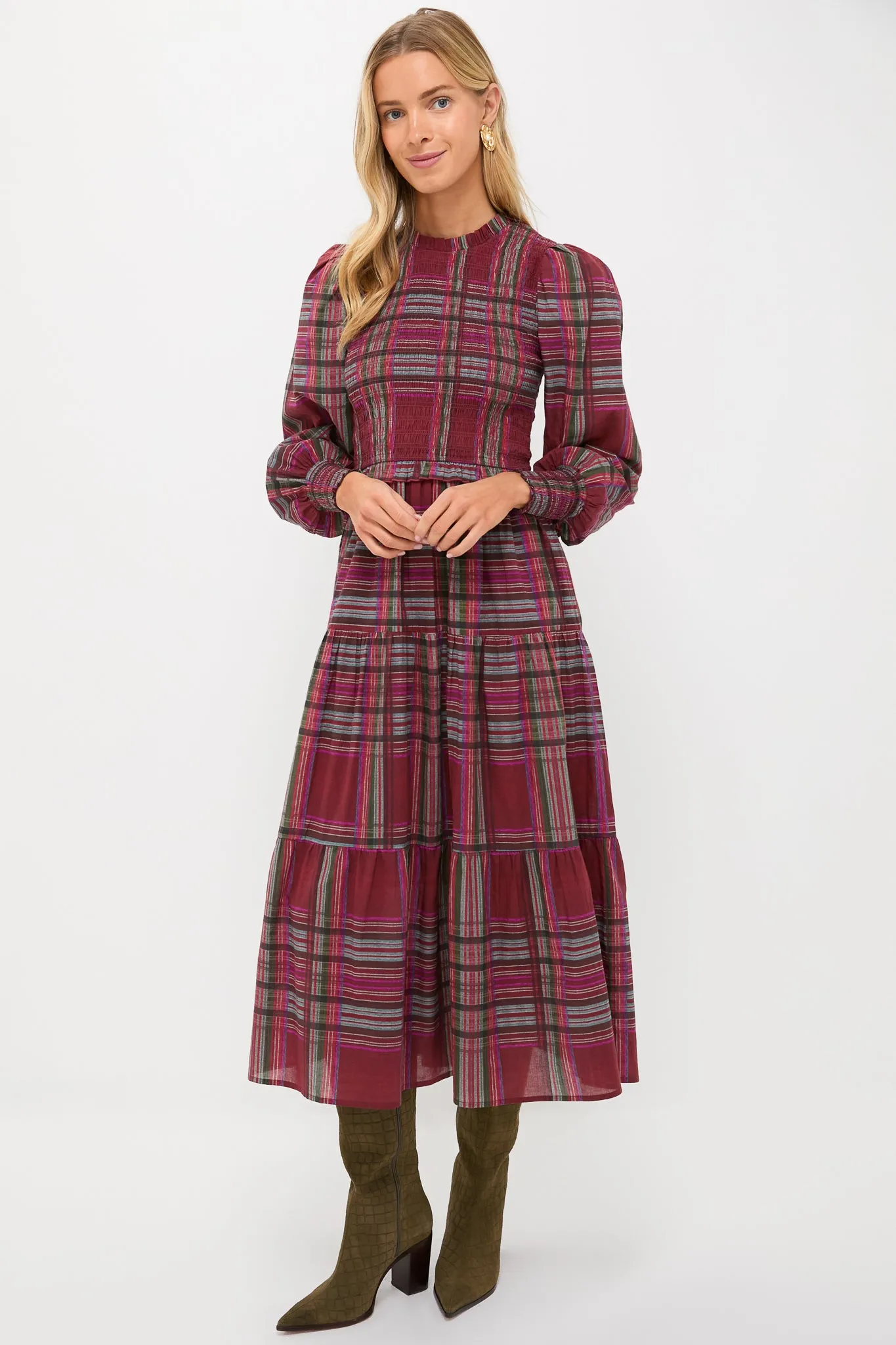 Red Plaid Ivy Maxi Dress sold by Tuckernuck