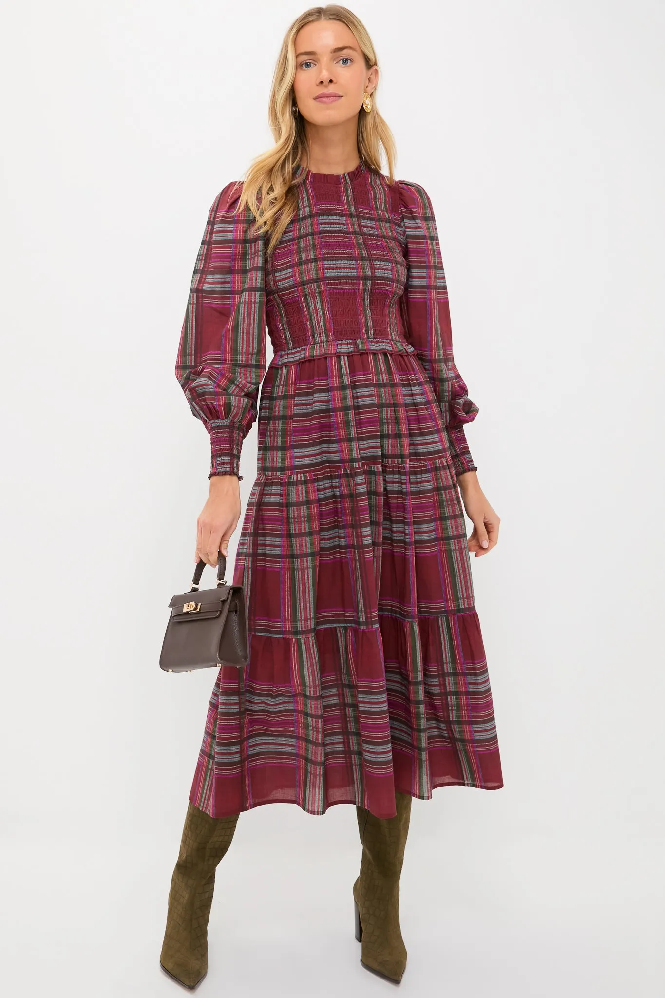 Red Plaid Ivy Maxi Dress sold by Tuckernuck product image thumbnail 2