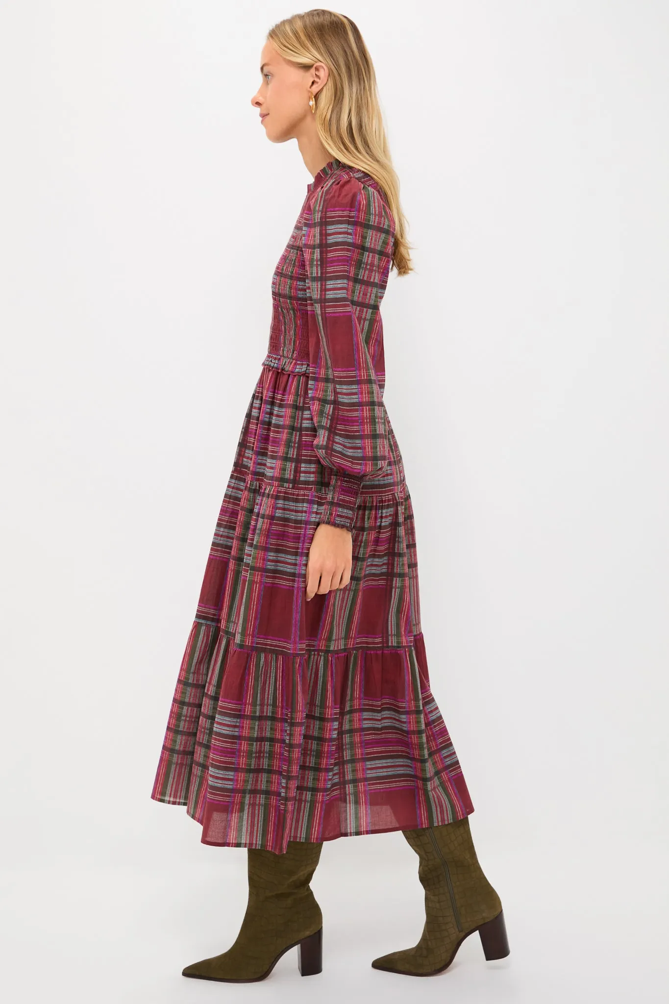 Red Plaid Ivy Maxi Dress sold by Tuckernuck product image thumbnail 3