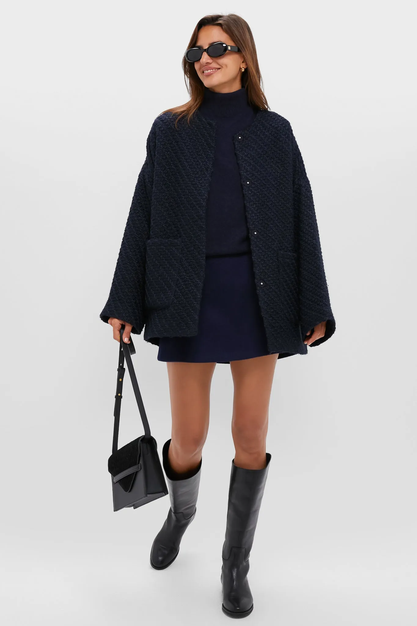 Navy Wool Meg Mini Skirt sold by Tuckernuck product image thumbnail 2