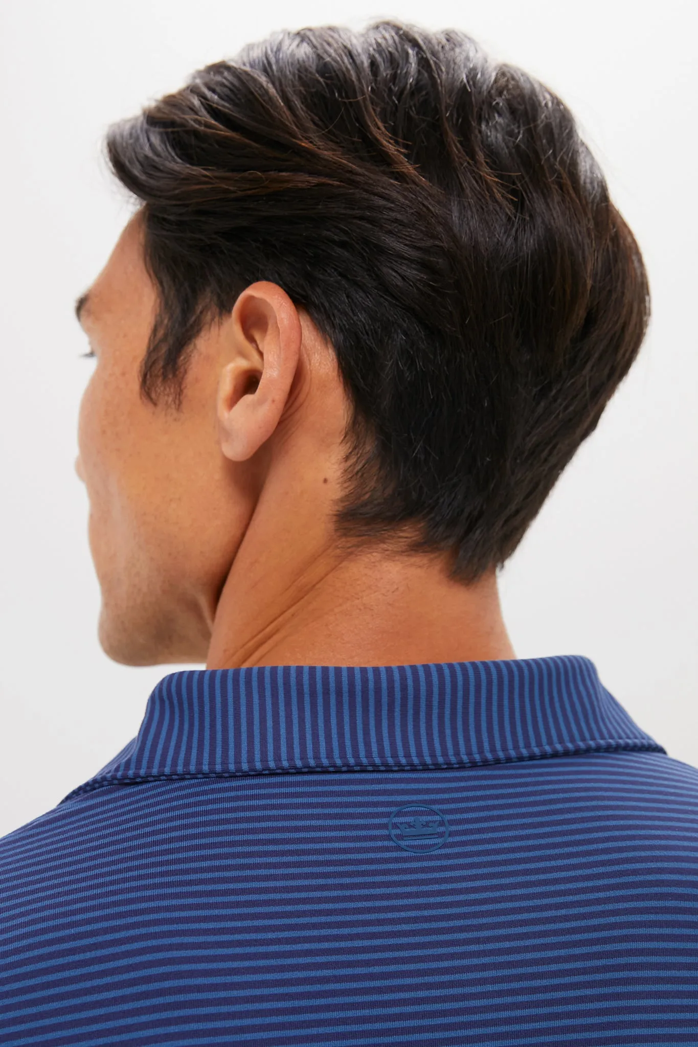 Navy Lyons Performance Jersey Long Sleeve Polo sold by Tuckernuck product image thumbnail 5