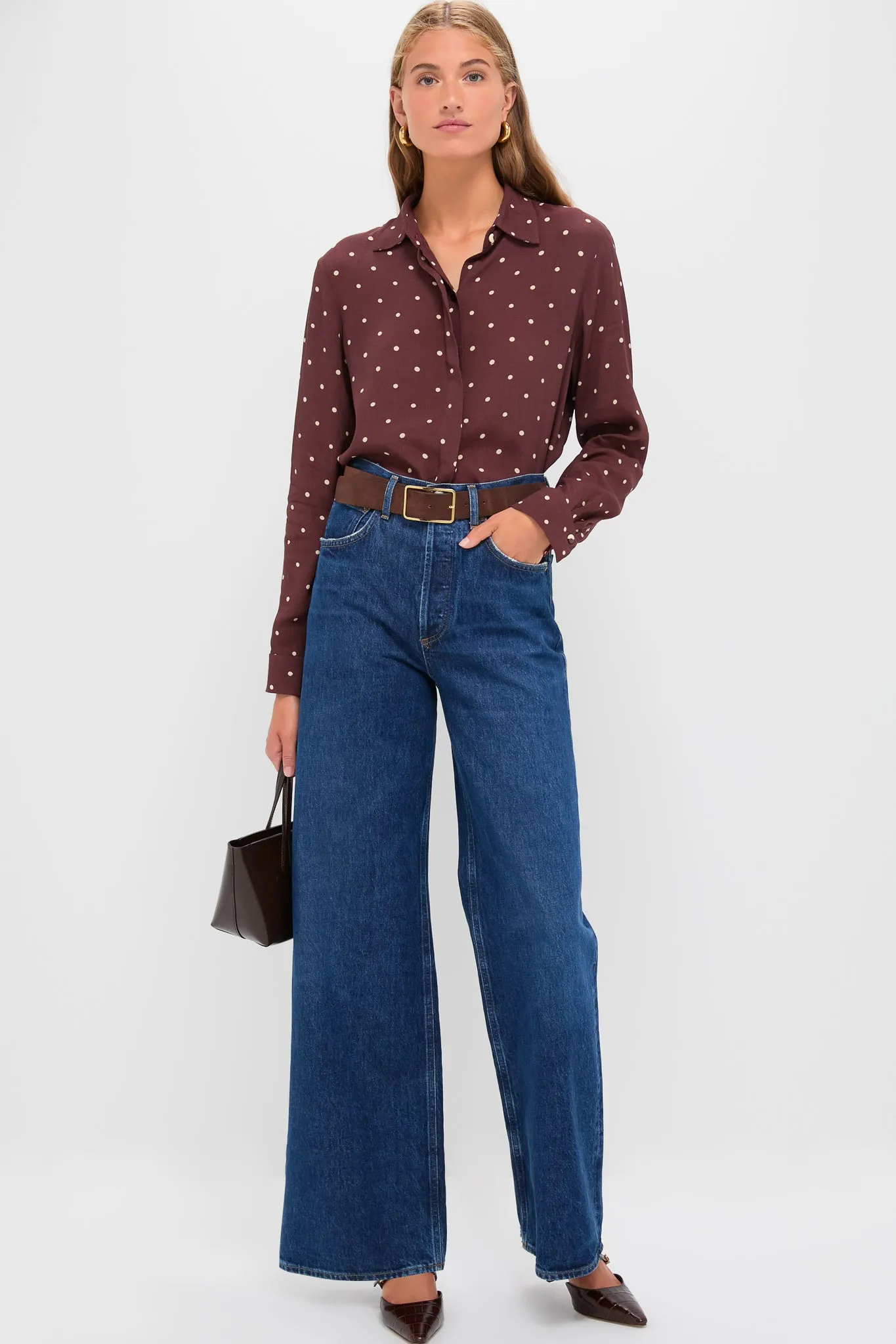 Night Print Crepe Shirt sold by Tuckernuck product image thumbnail 2