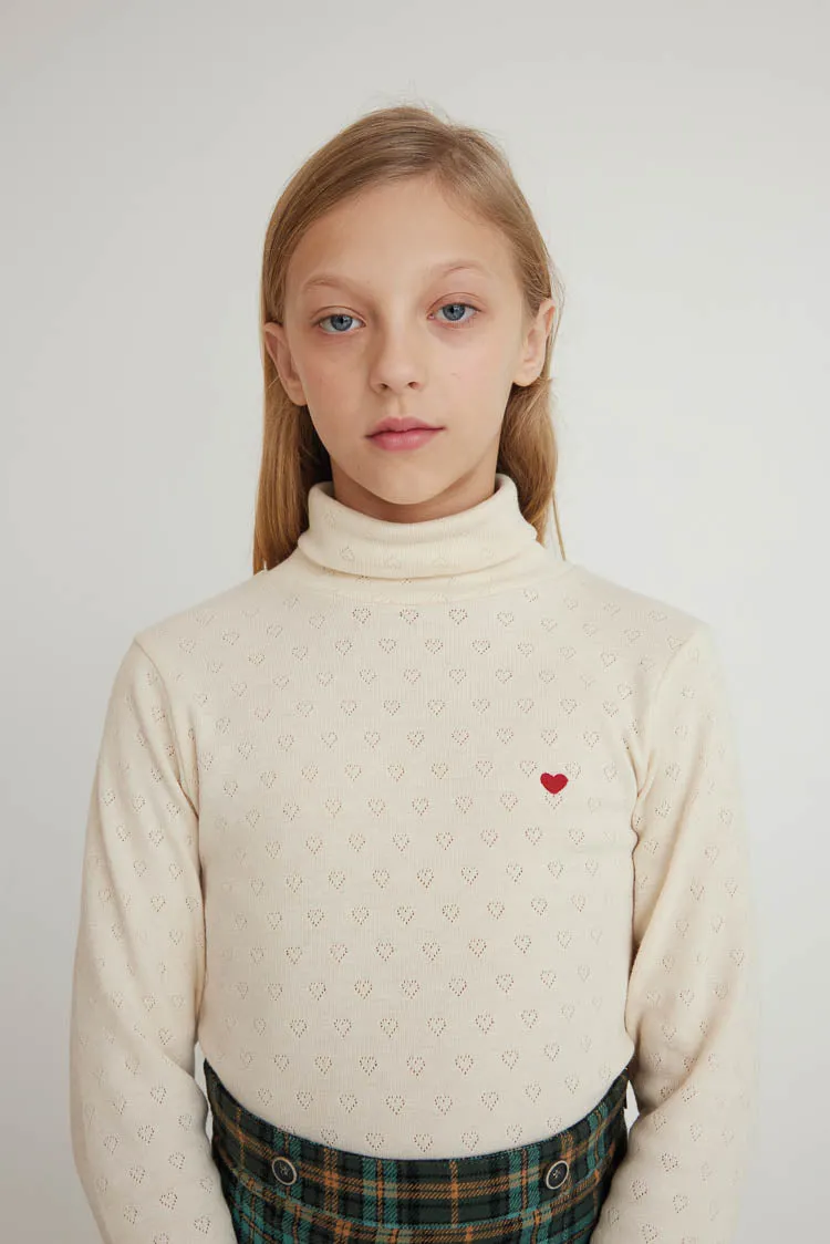 Bebe Heart Turtleneck sold by Tuckernuck product image thumbnail 2