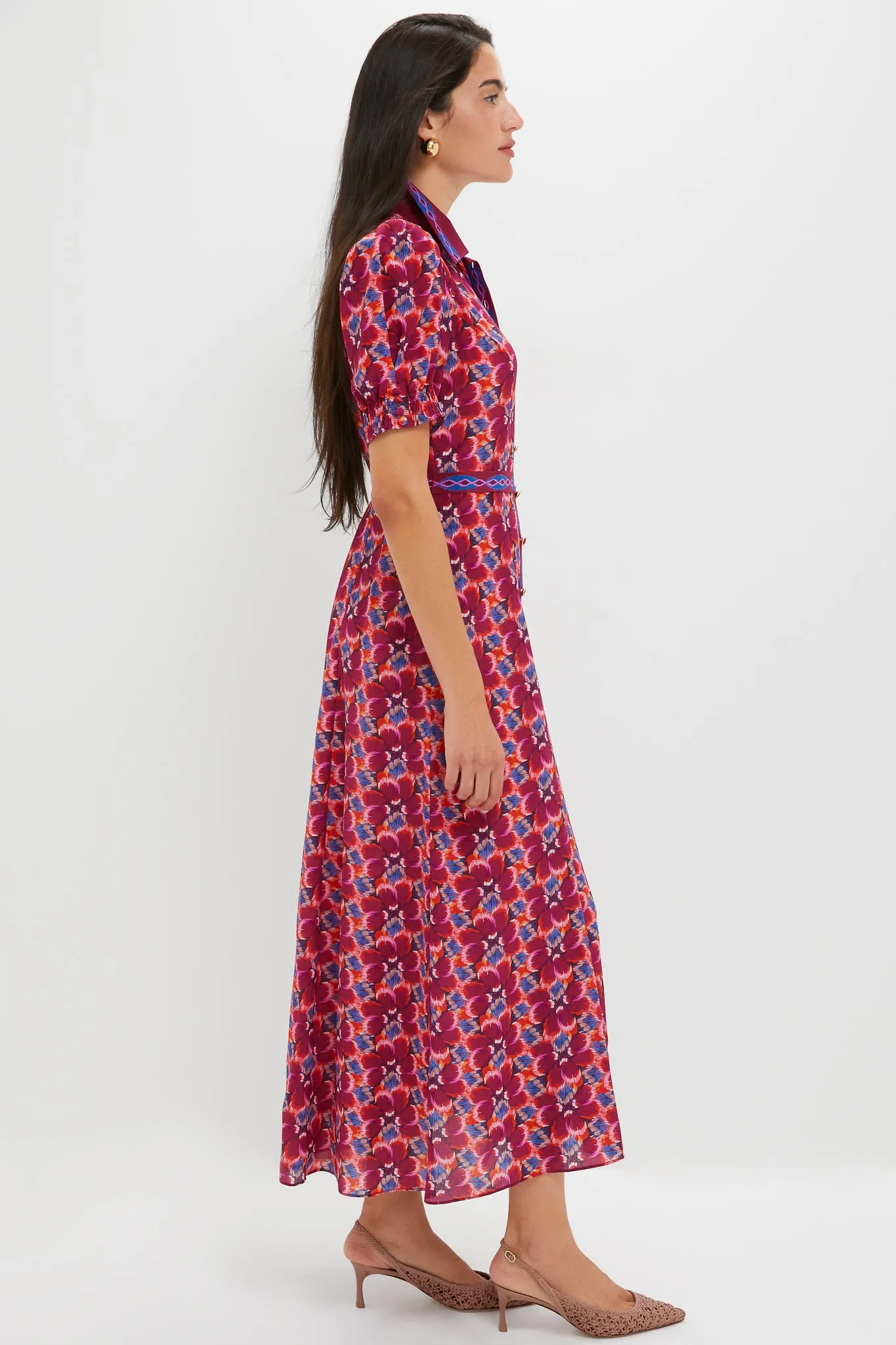 Quail Magenta Vanessa-D Midi Dress sold by Tuckernuck product image thumbnail 3