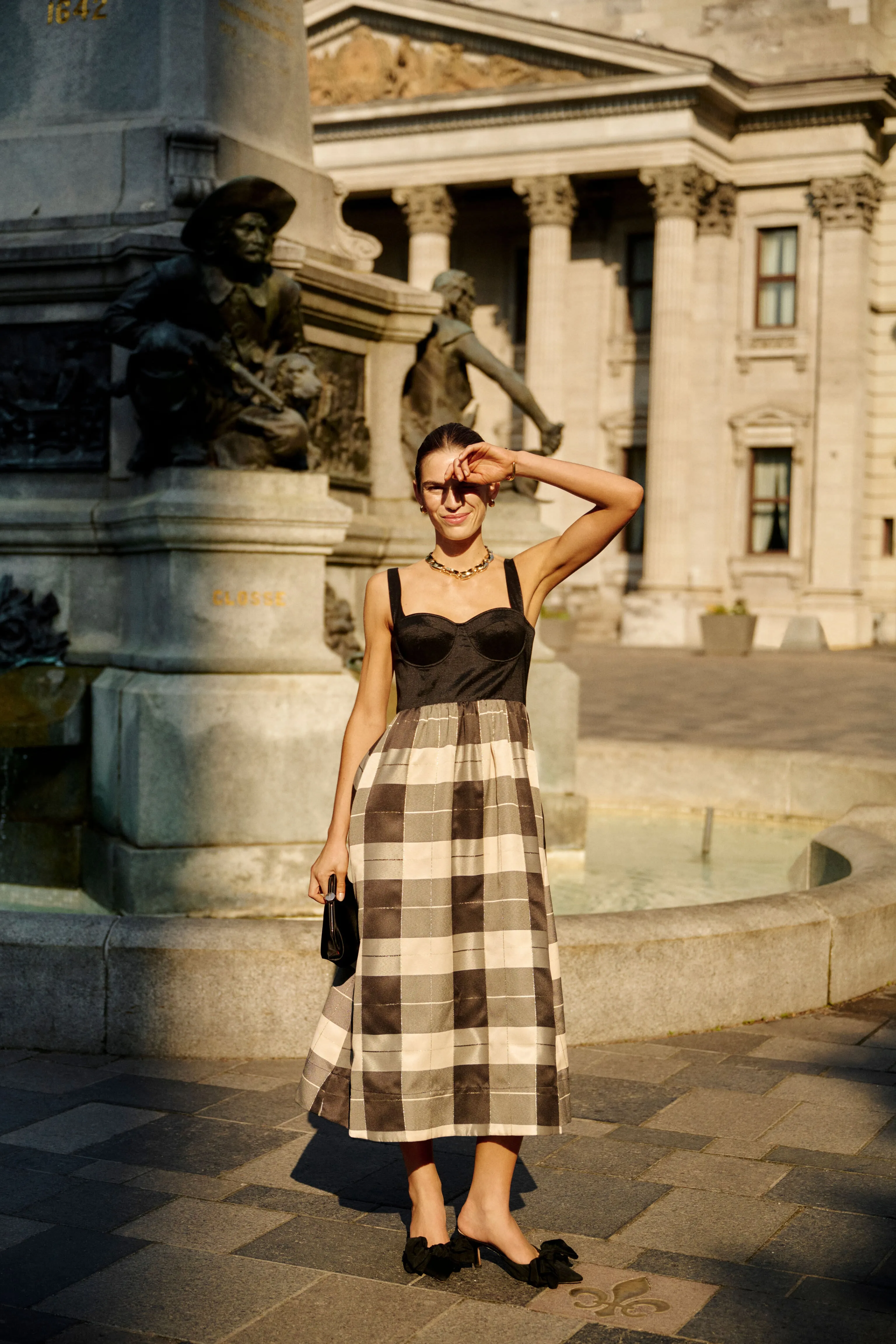 Mairead Check Plaid Maria Dress sold by Tuckernuck product image thumbnail 2