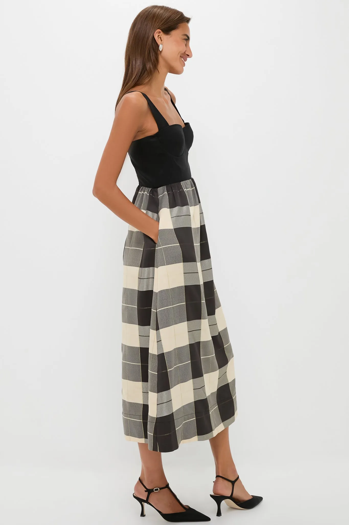 Mairead Check Plaid Maria Dress sold by Tuckernuck product image thumbnail 4