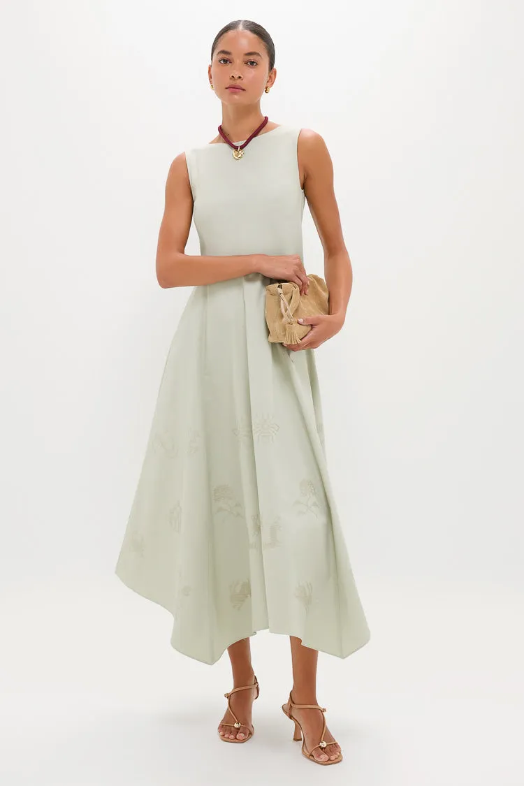 Pistachio Jacqueline Asymmetrical Hem Midi Dress sold by Tuckernuck product image thumbnail 2