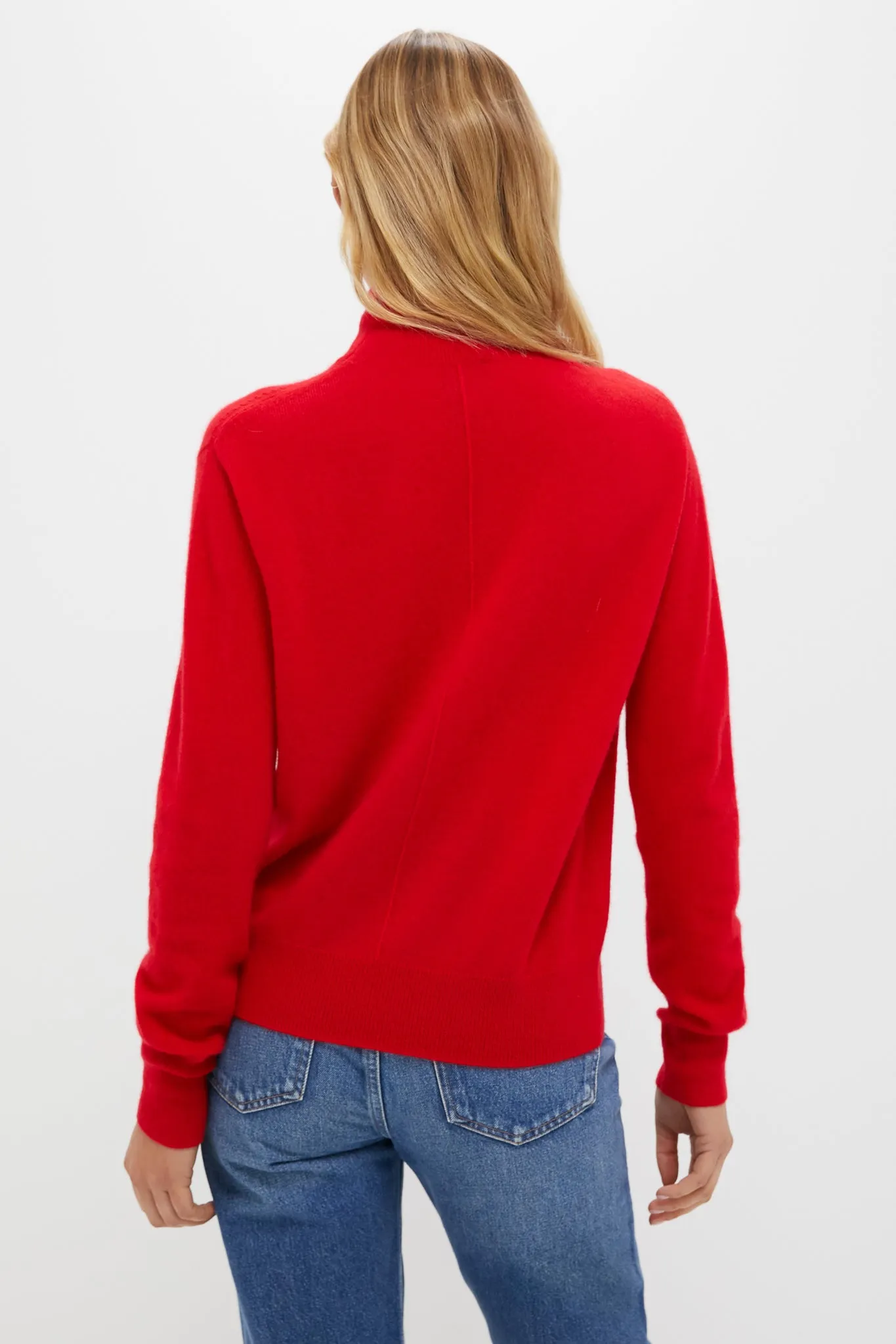 Martin Red Cashmere Turtleneck Sweater sold by Tuckernuck product image thumbnail 4