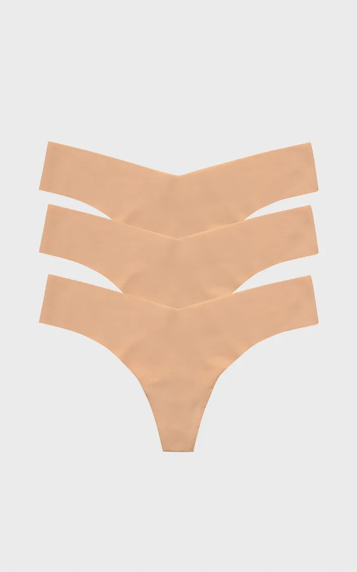 Beige Classic Thong 3 Pack sold by Tuckernuck product image thumbnail 2