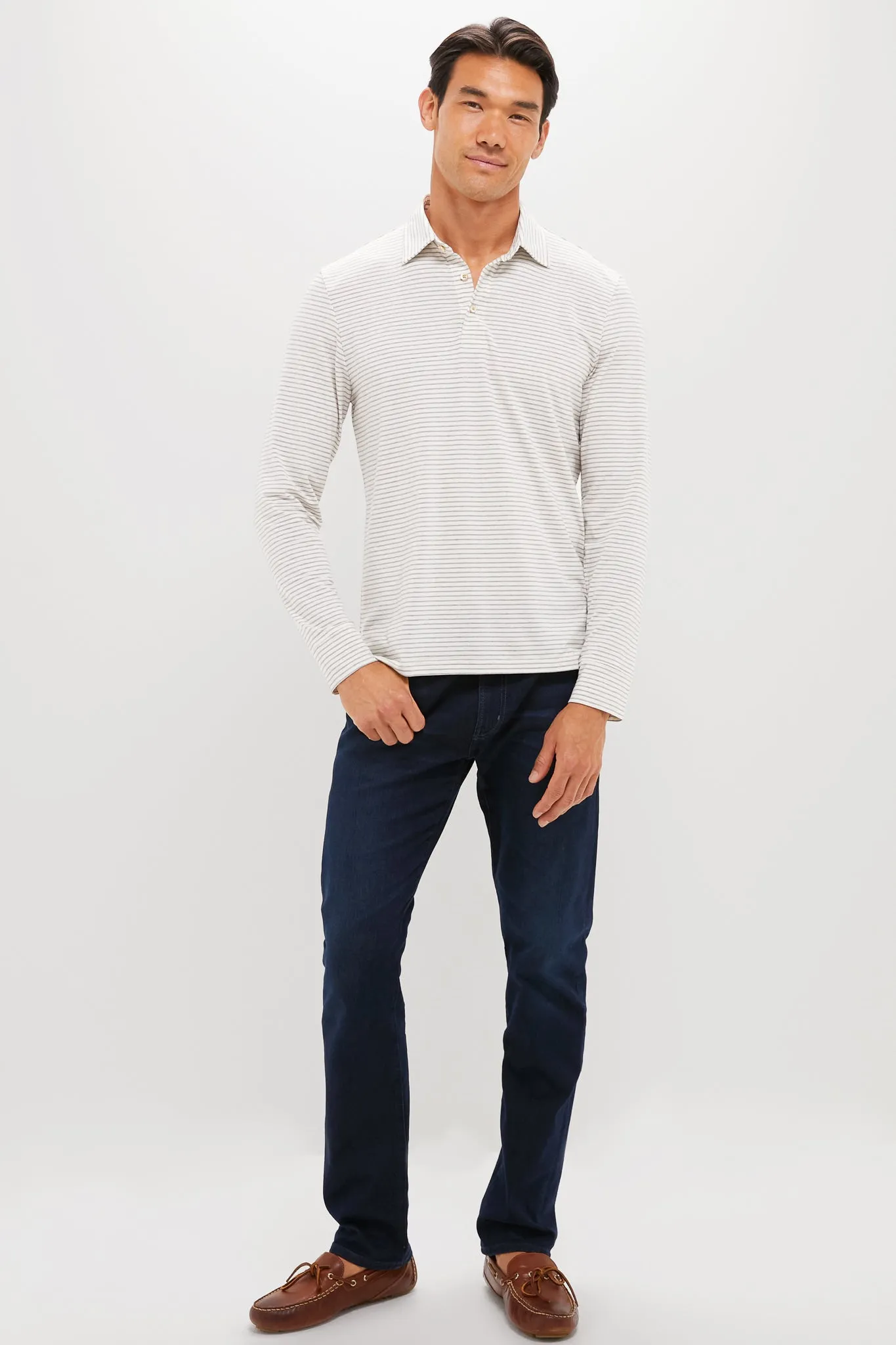 Logan Creek Stripe Long Sleeve Movement Polo sold by Tuckernuck product image thumbnail 2