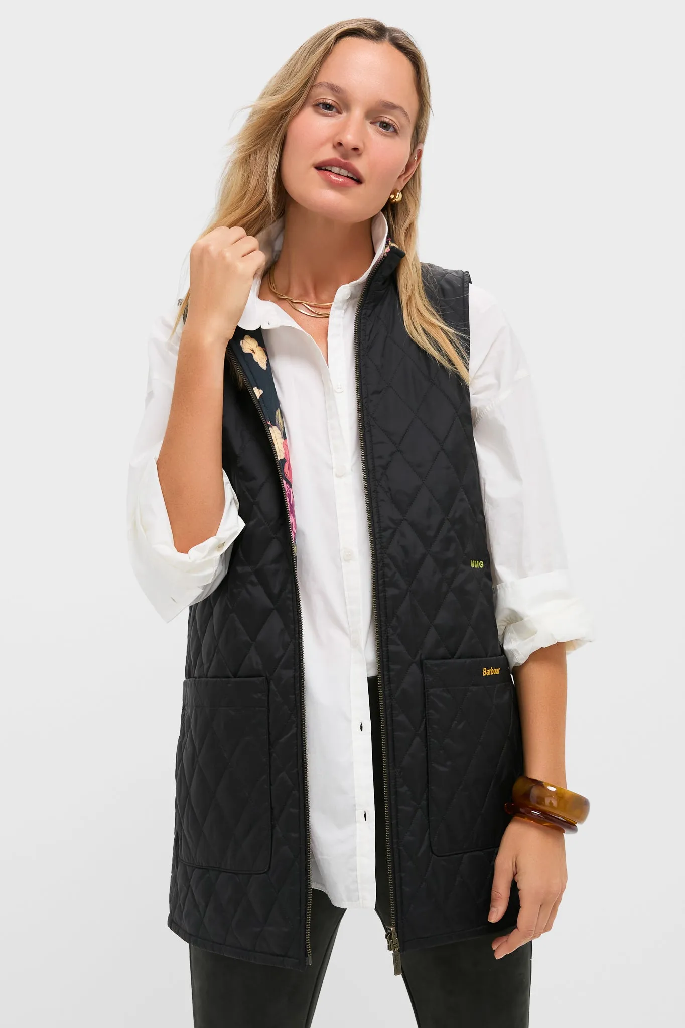 Black Barbour x Tuckernuck Reversible Paisley Vest sold by Tuckernuck product image thumbnail 4