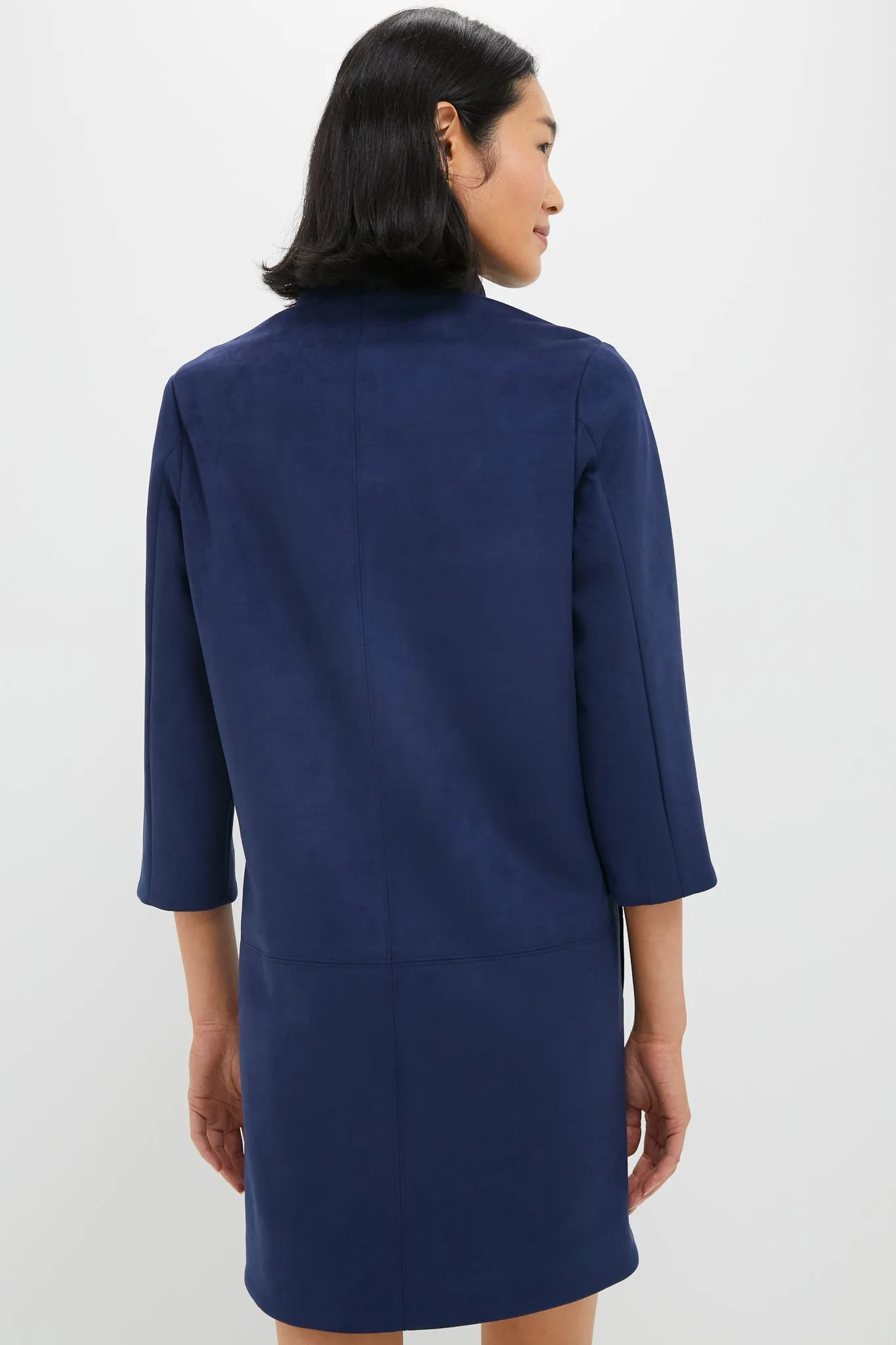 Midnight Blue Vegan Suede Clifton Dress sold by Tuckernuck product image thumbnail 4