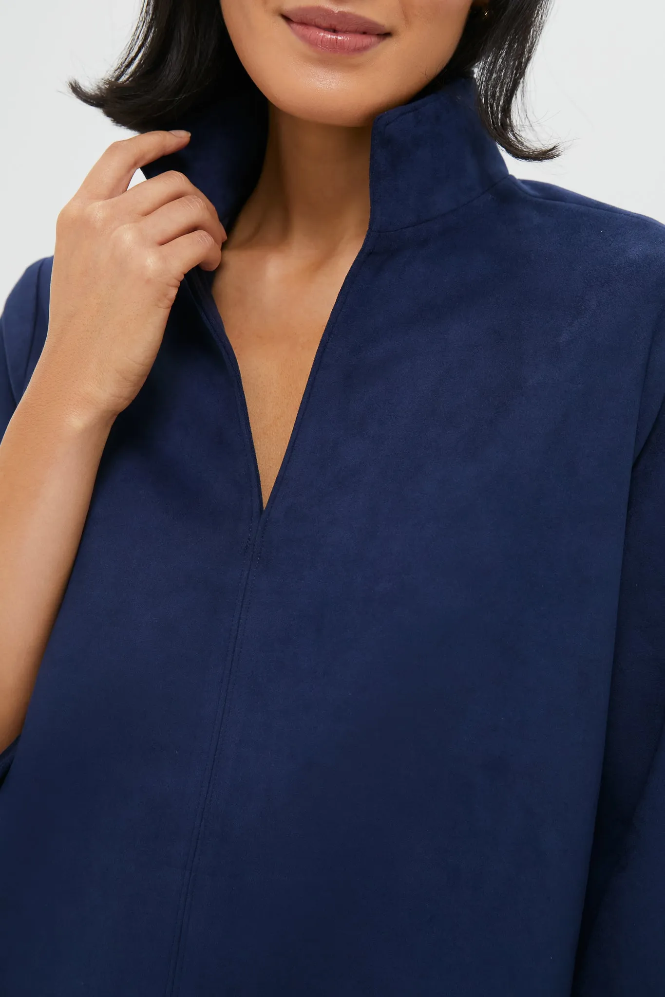 Midnight Blue Vegan Suede Clifton Dress sold by Tuckernuck product image thumbnail 5