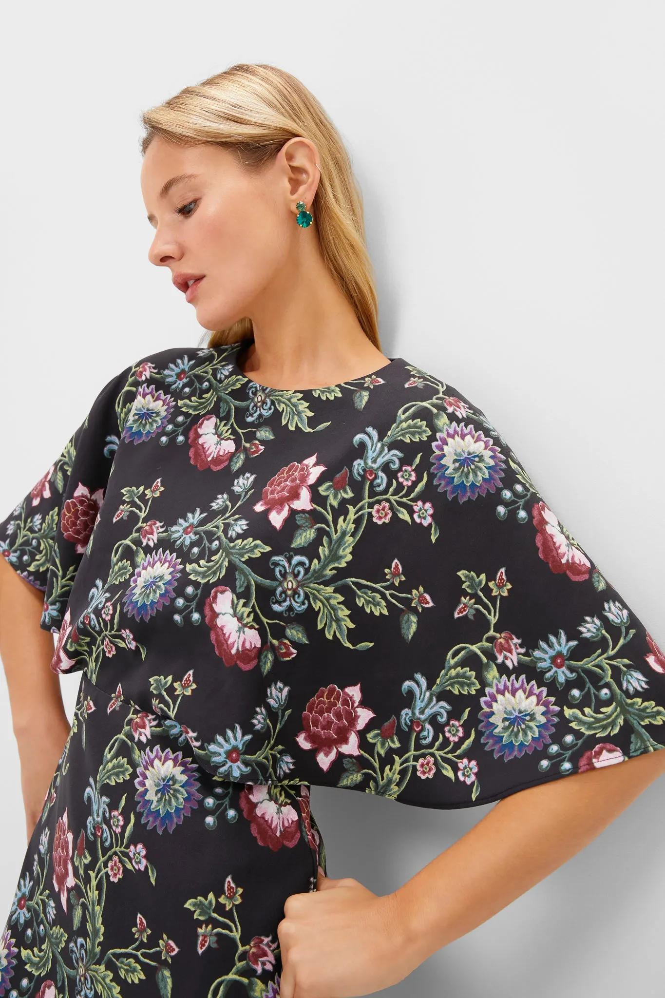 Midnight Moonflower Cape Leah Dress sold by Tuckernuck product image thumbnail 5