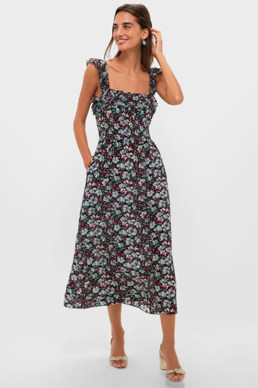 Peonia Print Amalie Midi Dress sold by Tuckernuck
