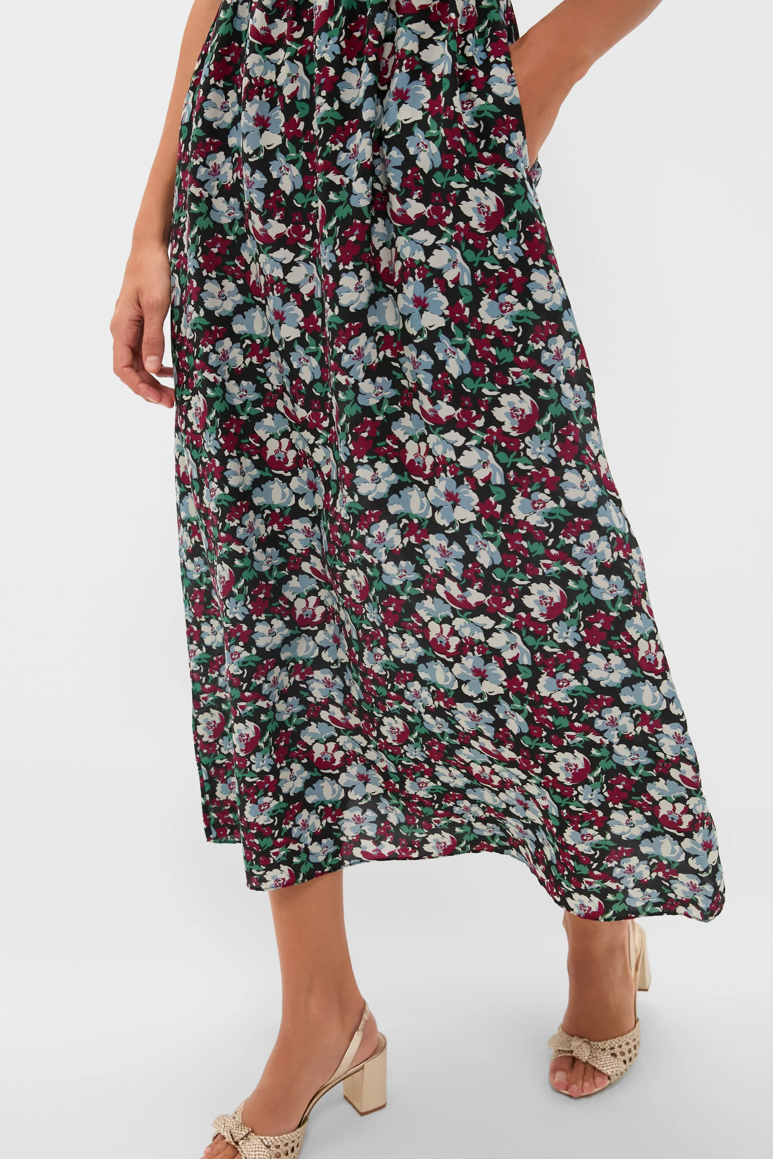 Peonia Print Amalie Midi Dress sold by Tuckernuck product image thumbnail 5