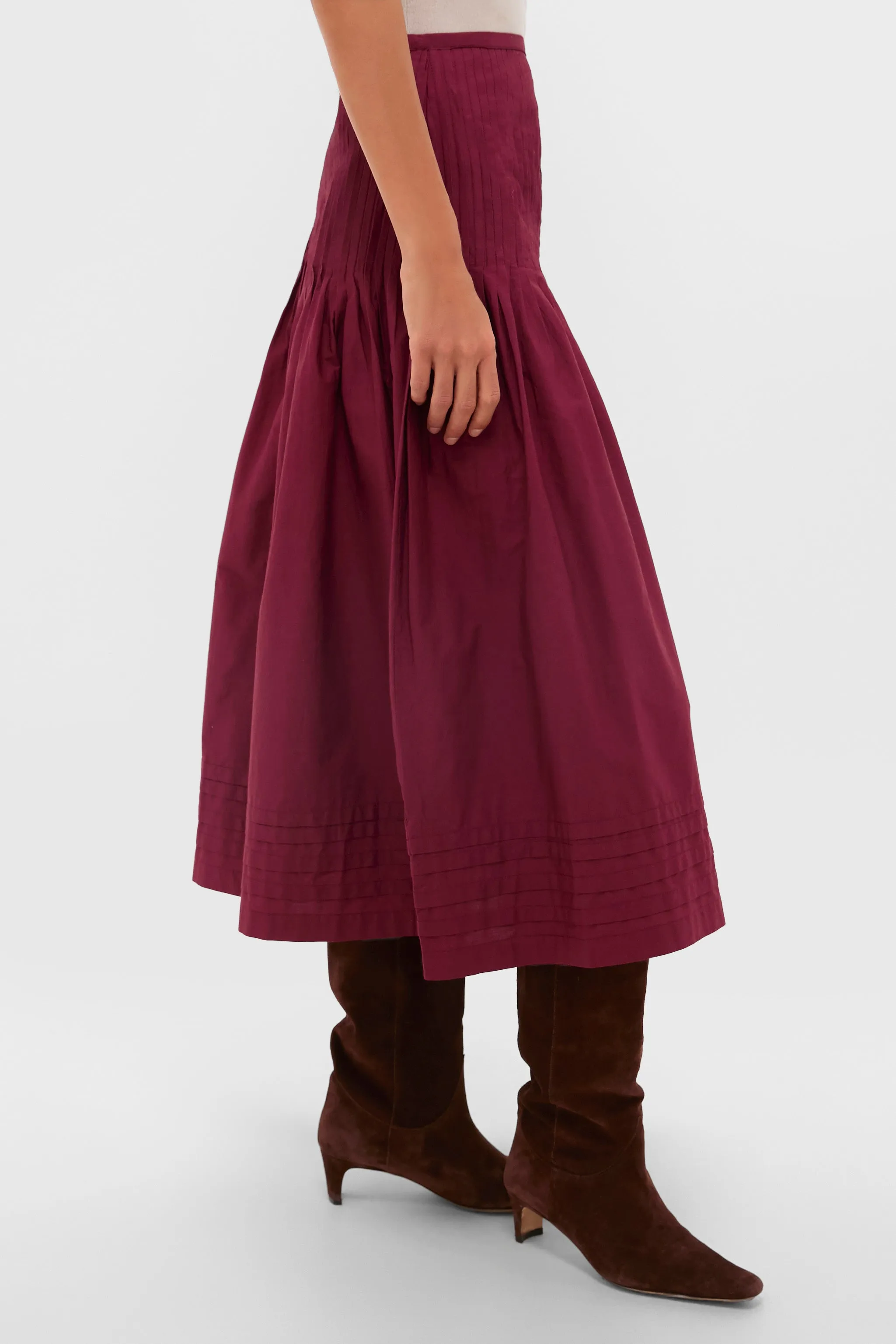 Bordeaux Rosa Midi Skirt sold by Tuckernuck product image thumbnail 3
