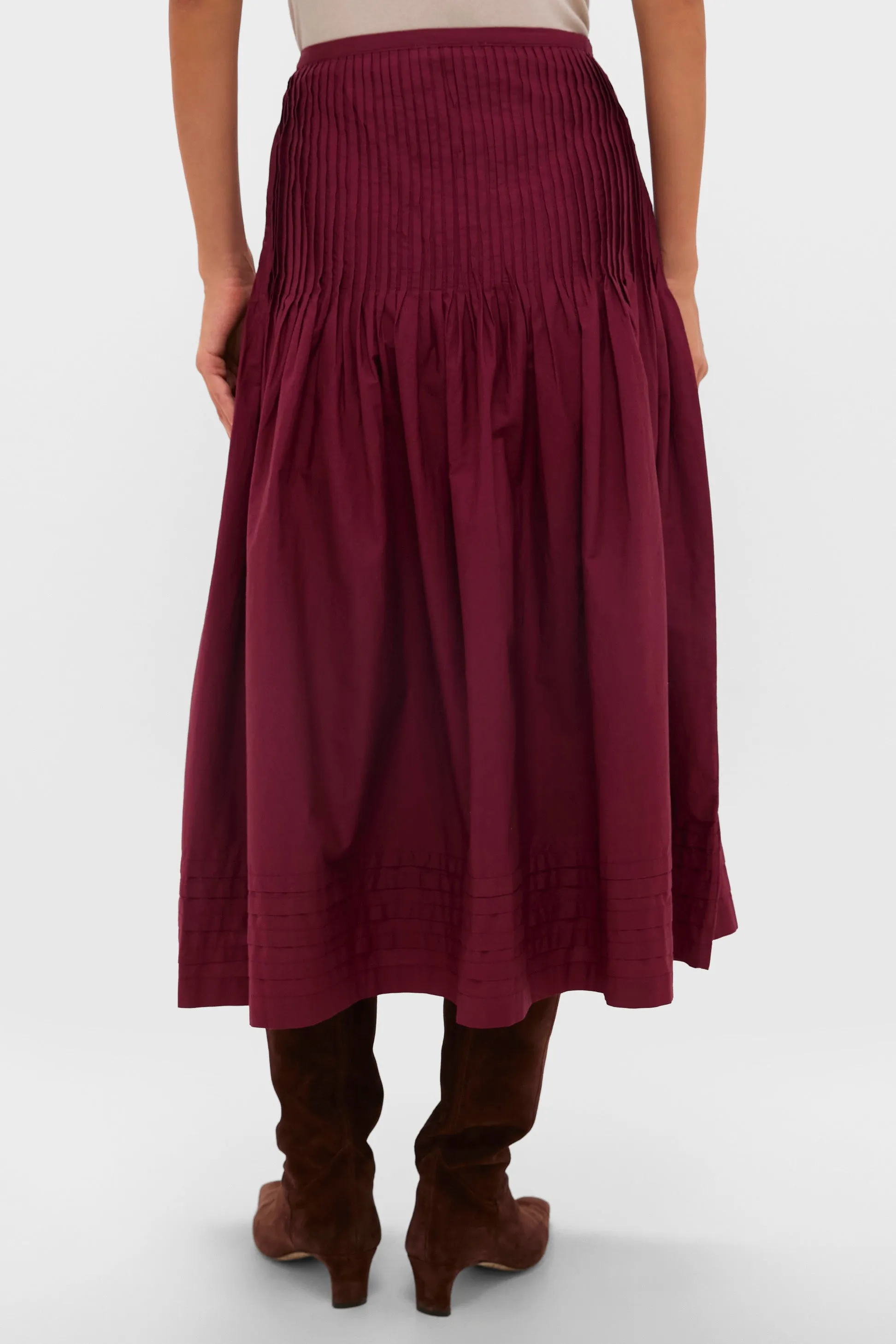 Bordeaux Rosa Midi Skirt sold by Tuckernuck product image thumbnail 4