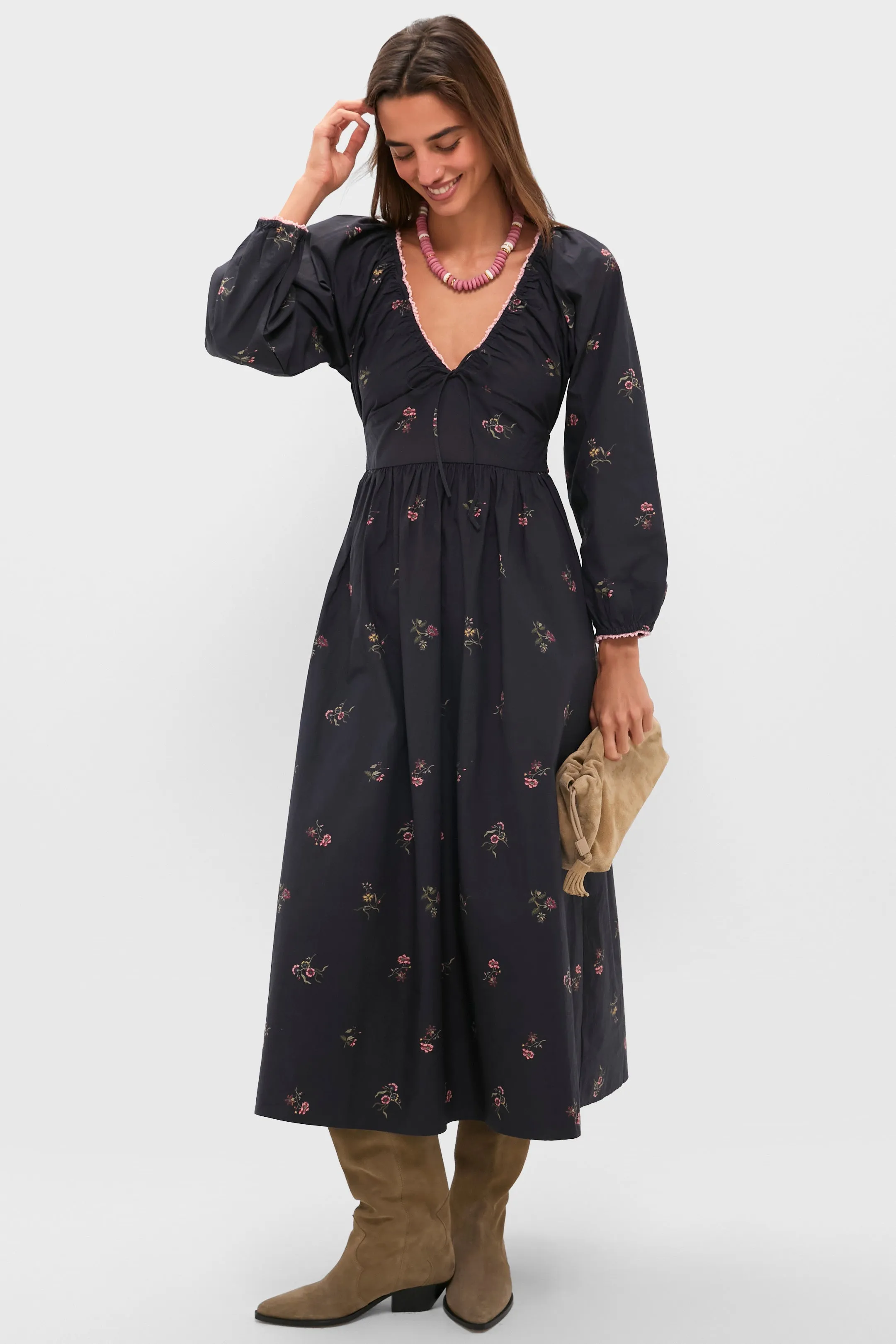 Noir Fleur Eloise Midi Dress sold by Tuckernuck product image thumbnail 2