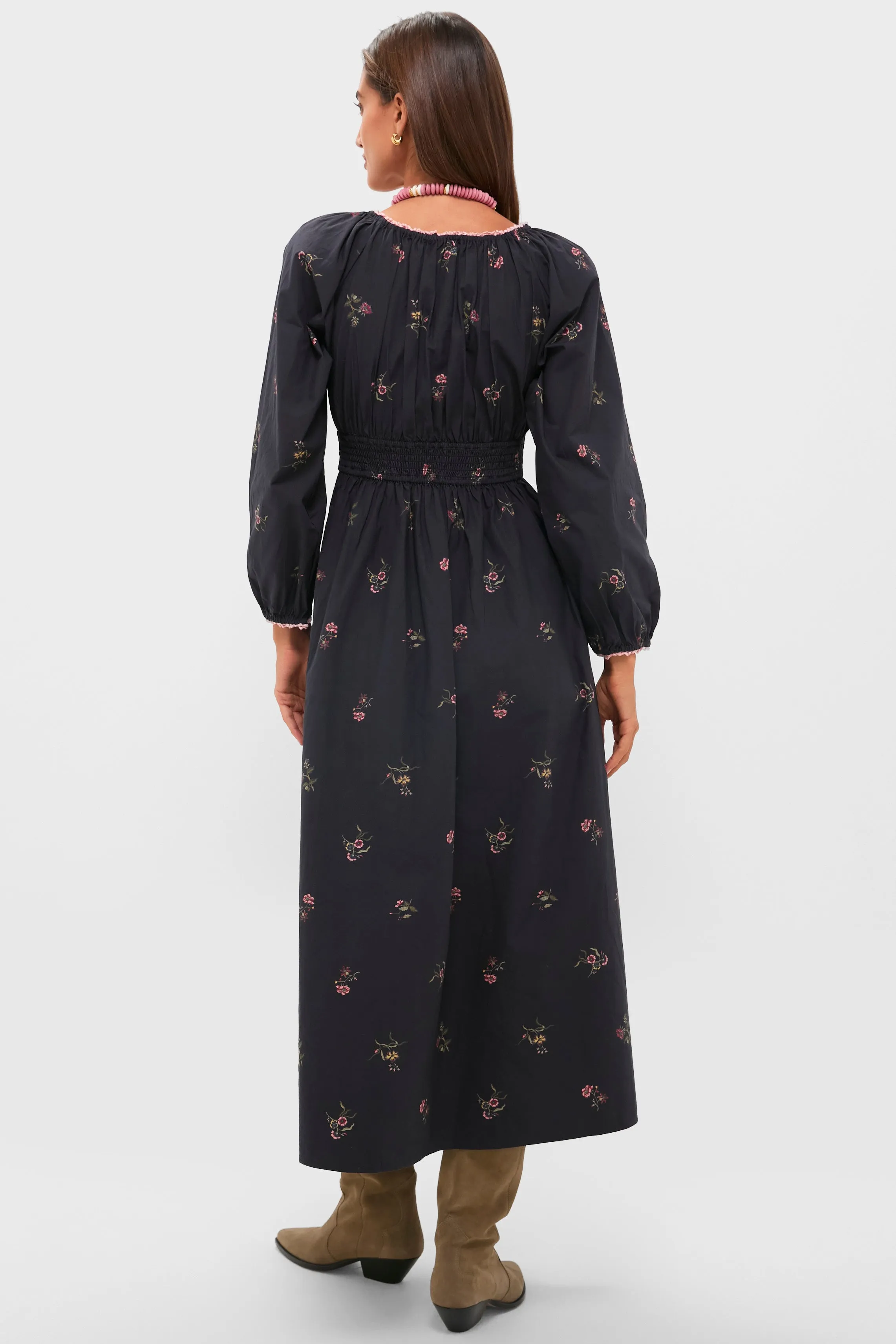 Noir Fleur Eloise Midi Dress sold by Tuckernuck product image thumbnail 4