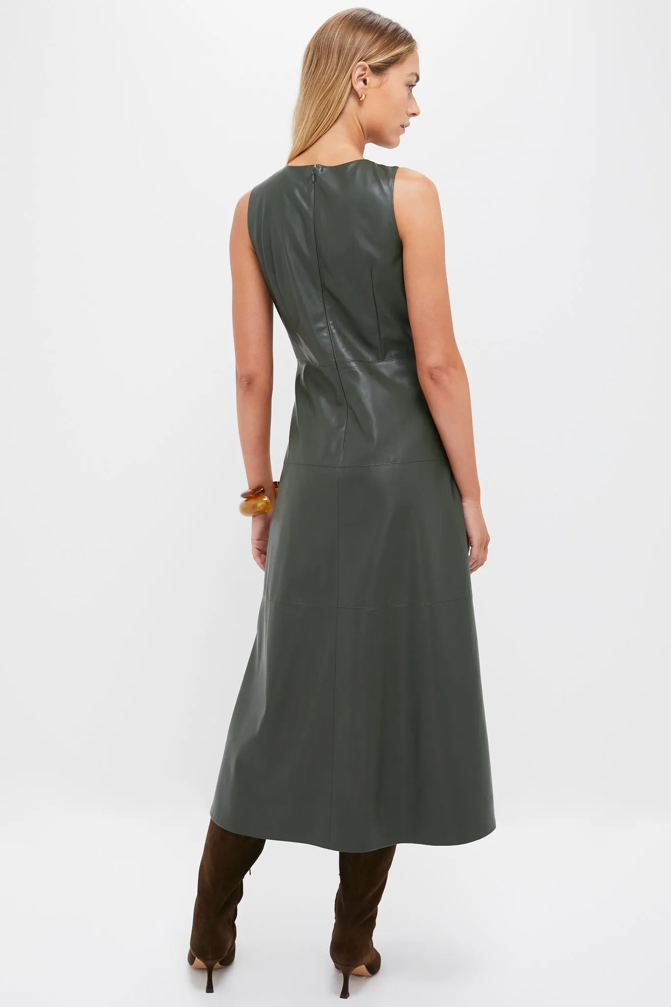 Dark Hunter Green Manon Dress sold by Tuckernuck product image thumbnail 4