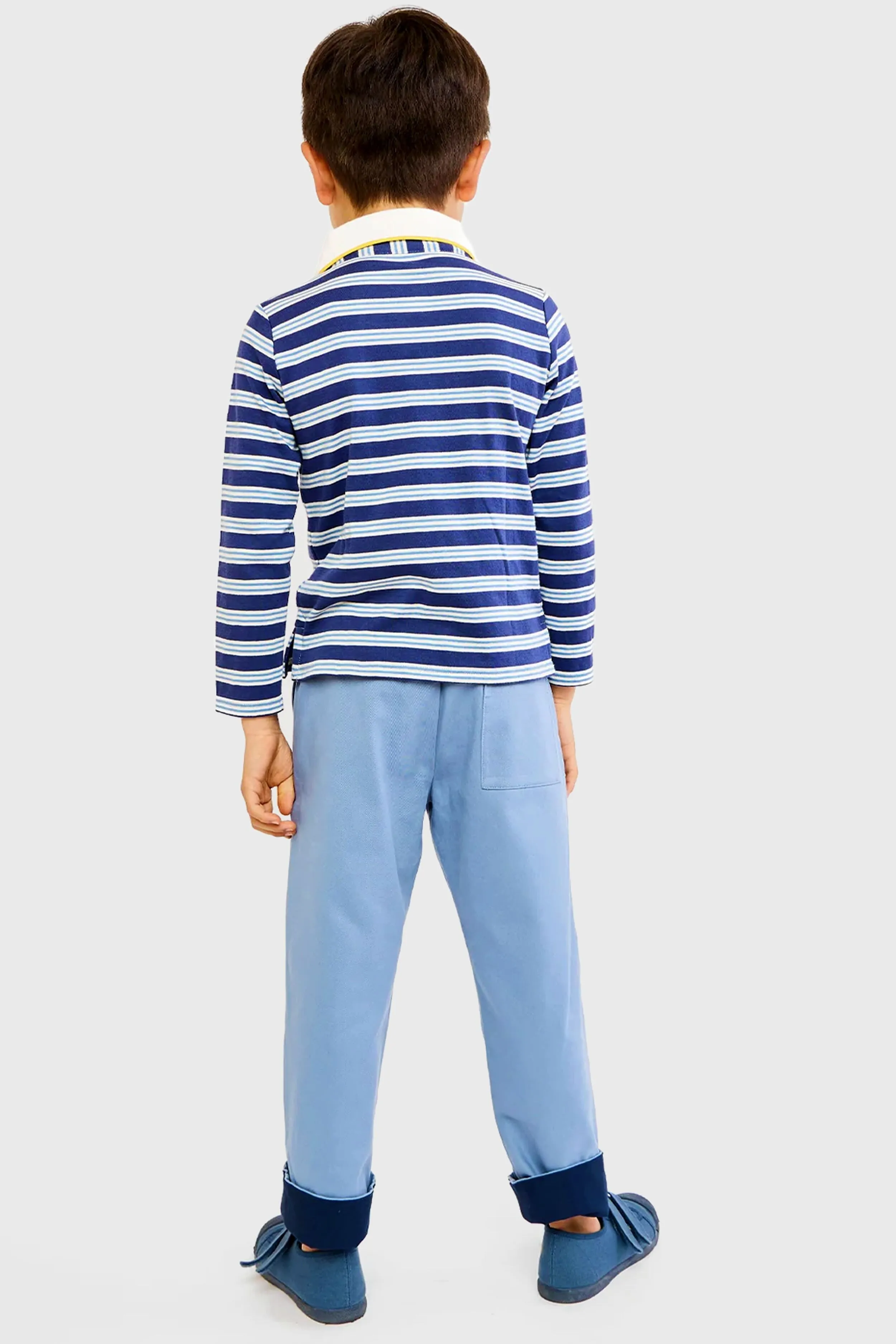 Navy Twin Stripe Parker Polo sold by Tuckernuck product image thumbnail 5