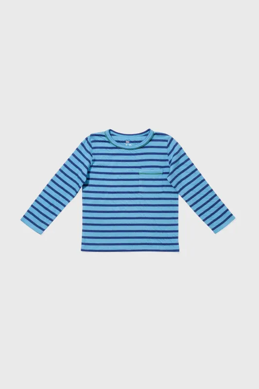 Ocean Stripe Edward T-Shirt sold by Tuckernuck
