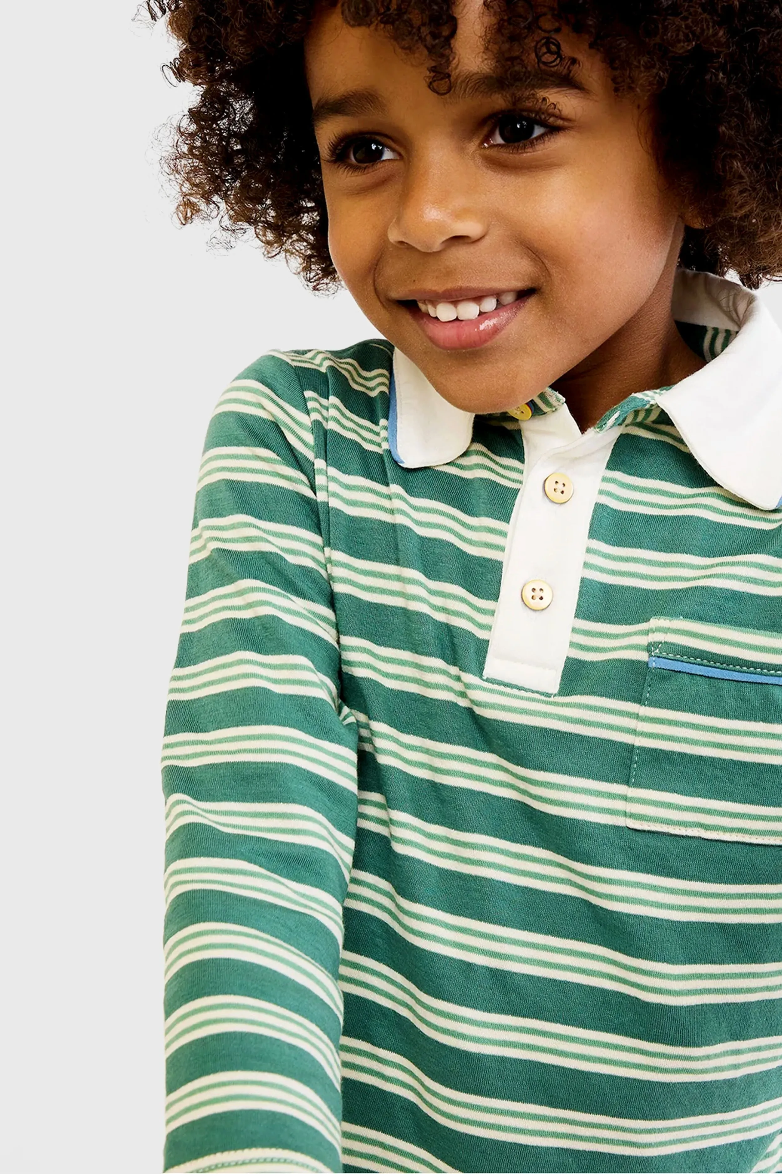 Pine Twin Stripe Parker Polo sold by Tuckernuck product image thumbnail 4