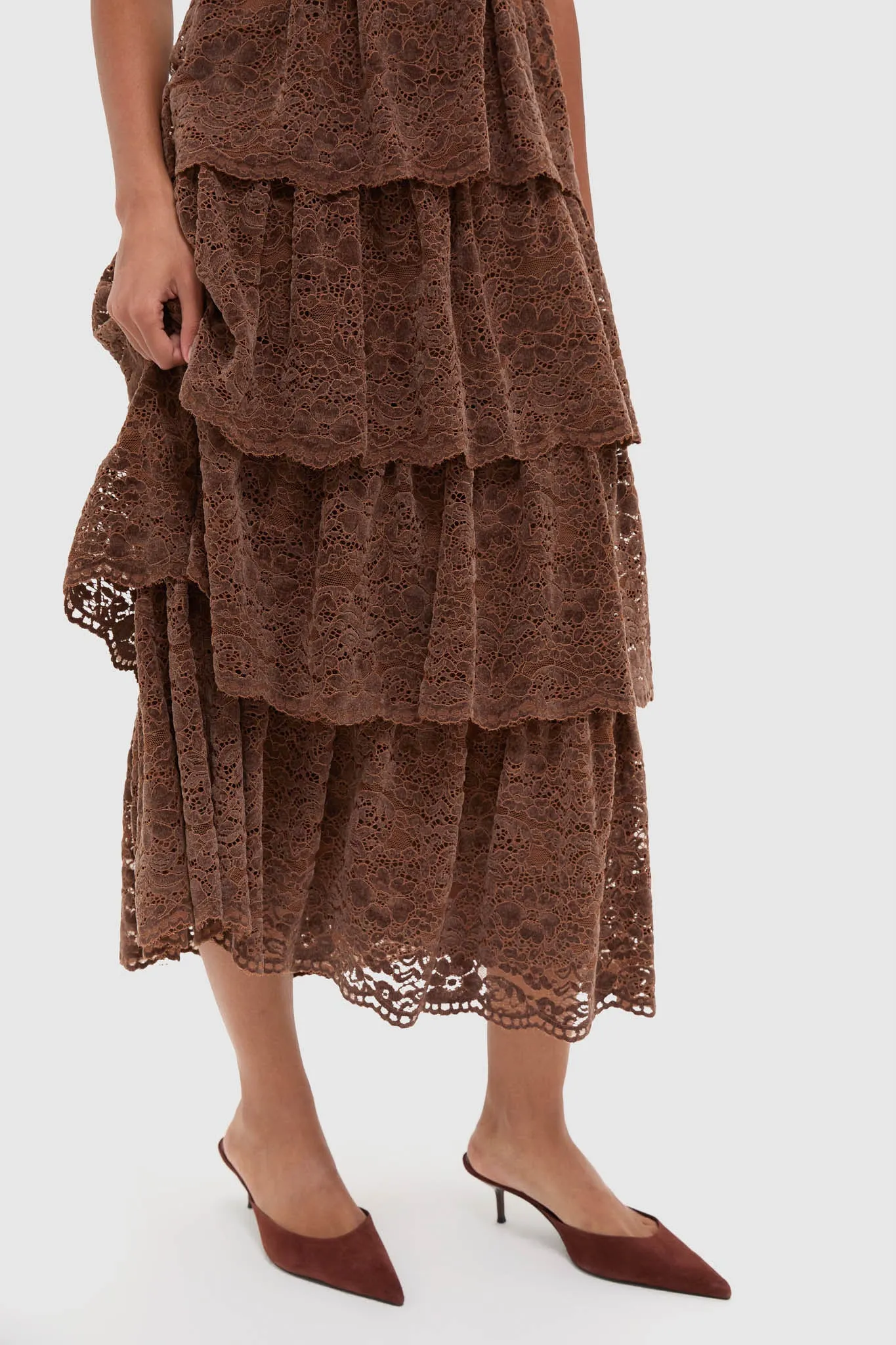 Sepia Lace Leina Midi Dress sold by Tuckernuck product image thumbnail 5