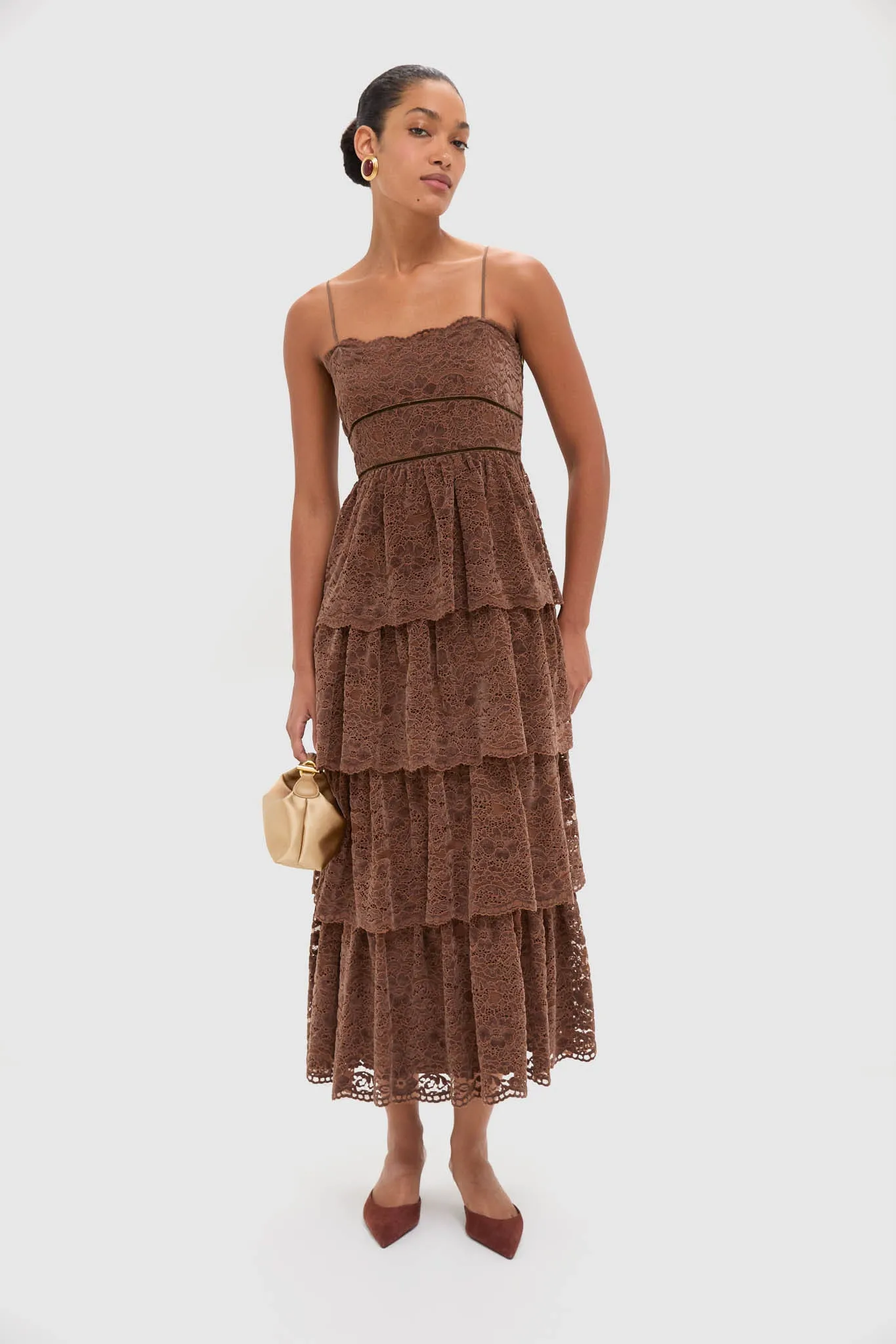 Sepia Lace Leina Midi Dress sold by Tuckernuck product image thumbnail 2
