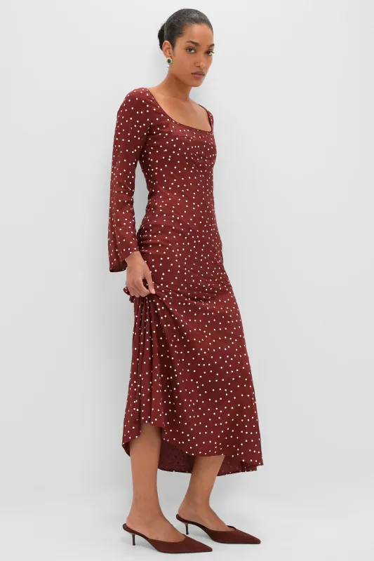 Burnt Umber Narah Maxi Dress sold by Tuckernuck
