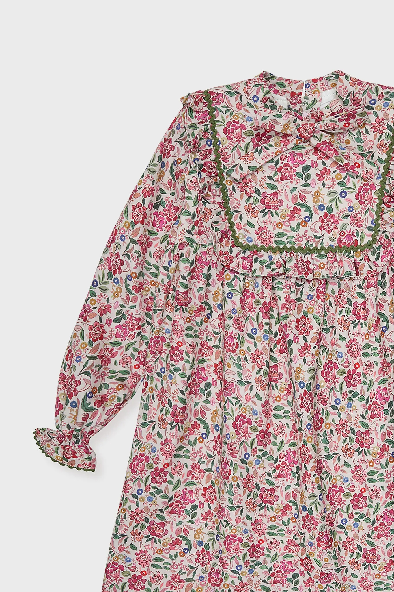 Pink Floral Laurelia Girl Empire Dress sold by Tuckernuck product image thumbnail 3
