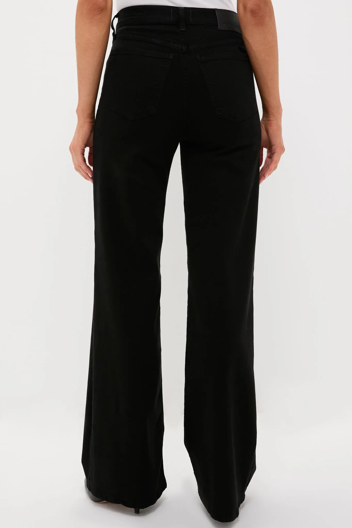 Plush Black Lyra Long Wide Leg sold by Tuckernuck product image thumbnail 4