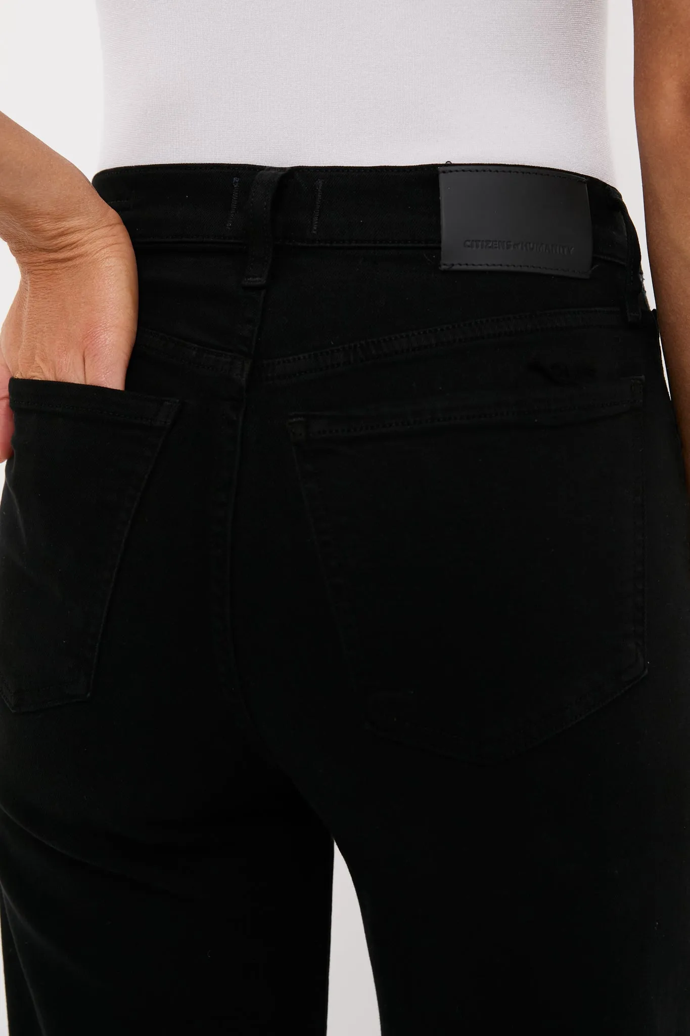 Plush Black Lyra Long Wide Leg sold by Tuckernuck product image thumbnail 5