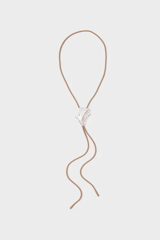 High Polish Silver Lydia Bolo Tie Necklace sold by Tuckernuck