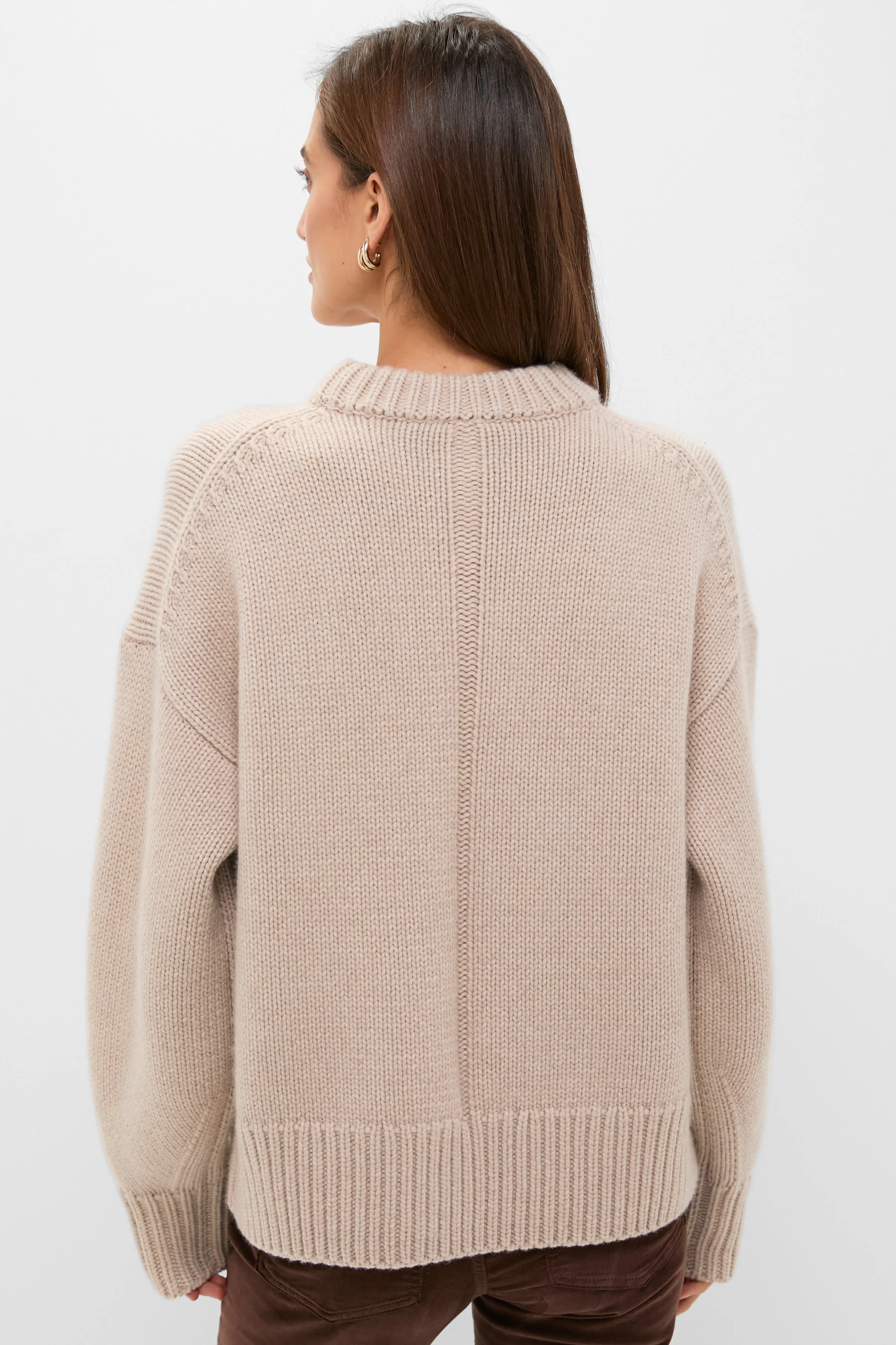Sandstone Genevieve Cashmere Wool Blend Crewneck Sweater sold by Tuckernuck product image thumbnail 3