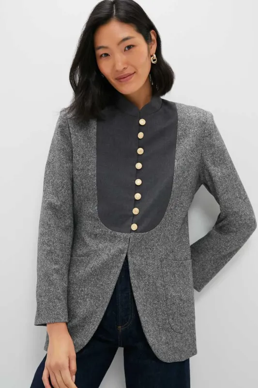 Speckled Grey Jenny Flannel Jacket sold by Tuckernuck