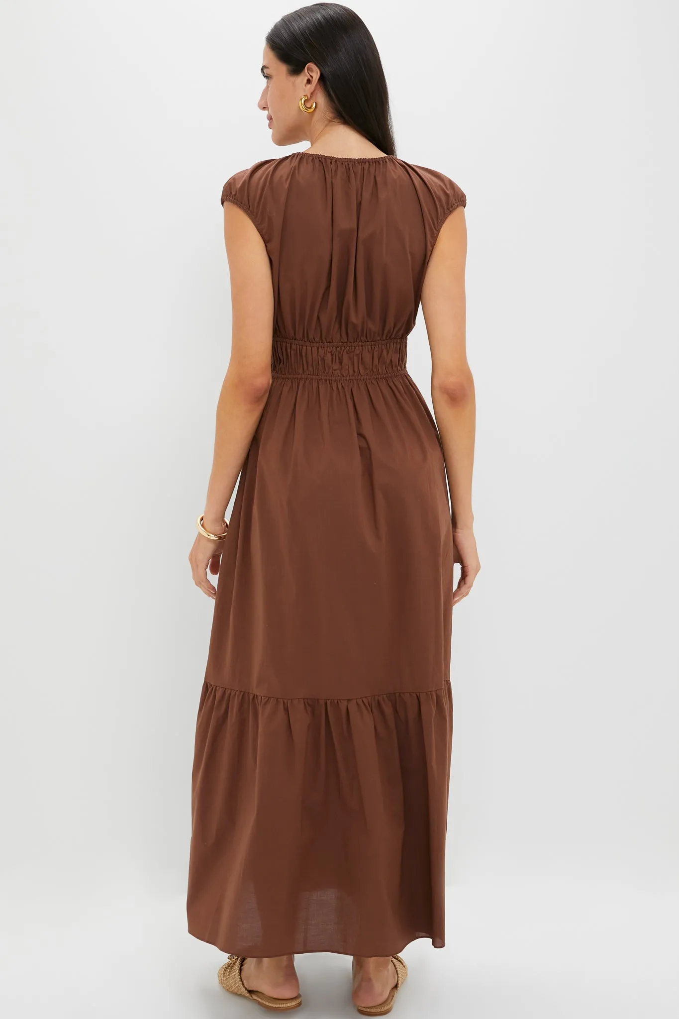 Chestnut Brown Hedda Maxi Dress sold by Tuckernuck product image thumbnail 4