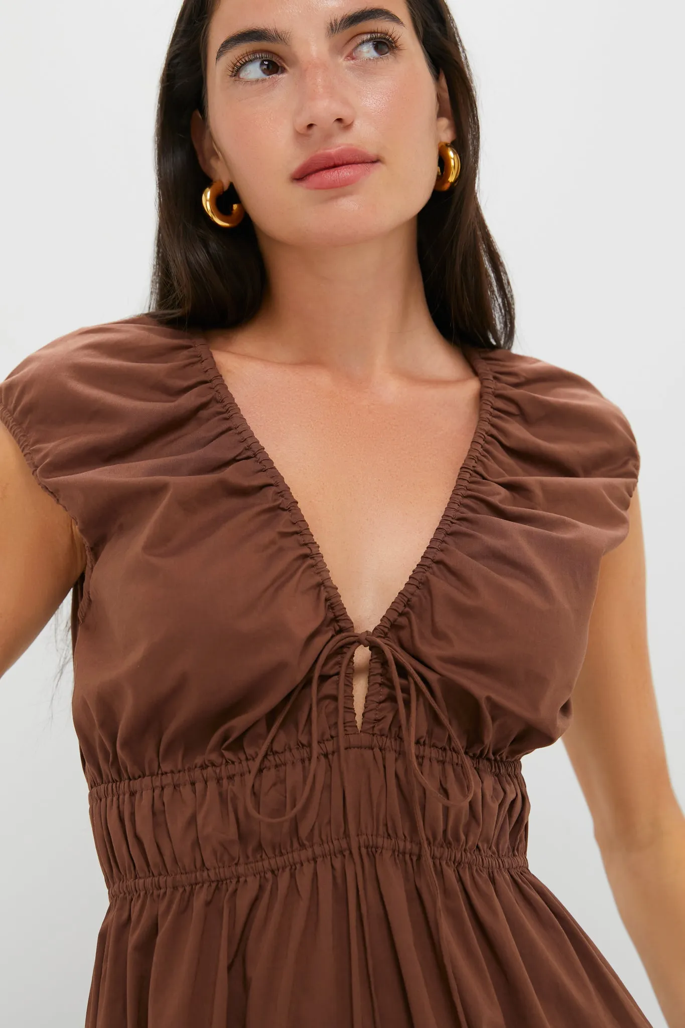 Chestnut Brown Hedda Maxi Dress sold by Tuckernuck product image thumbnail 5