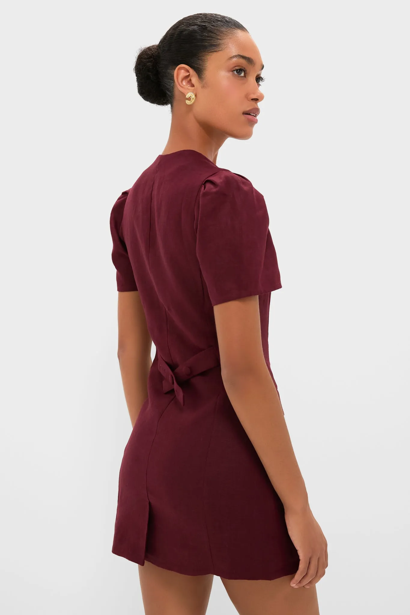 Bordeaux Emma Mini Dress sold by Tuckernuck product image thumbnail 4