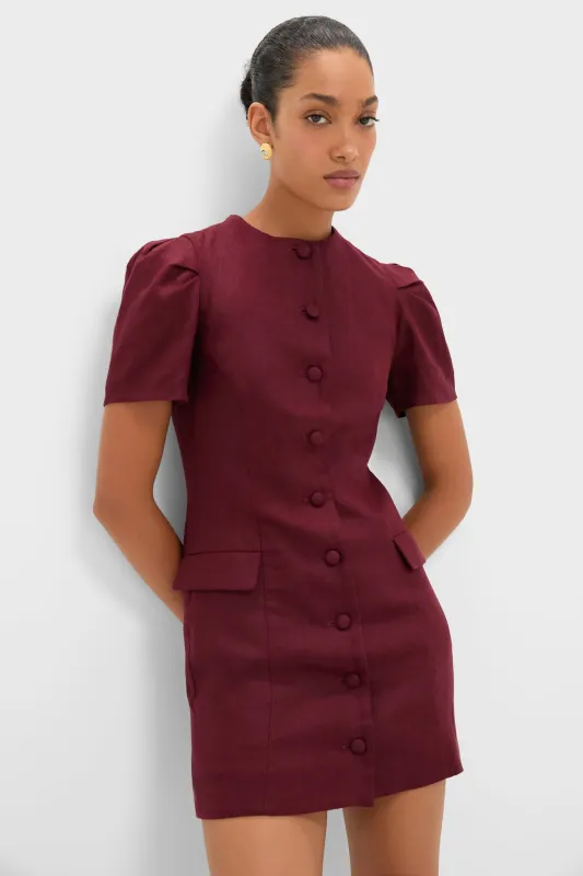 Bordeaux Emma Mini Dress sold by Tuckernuck