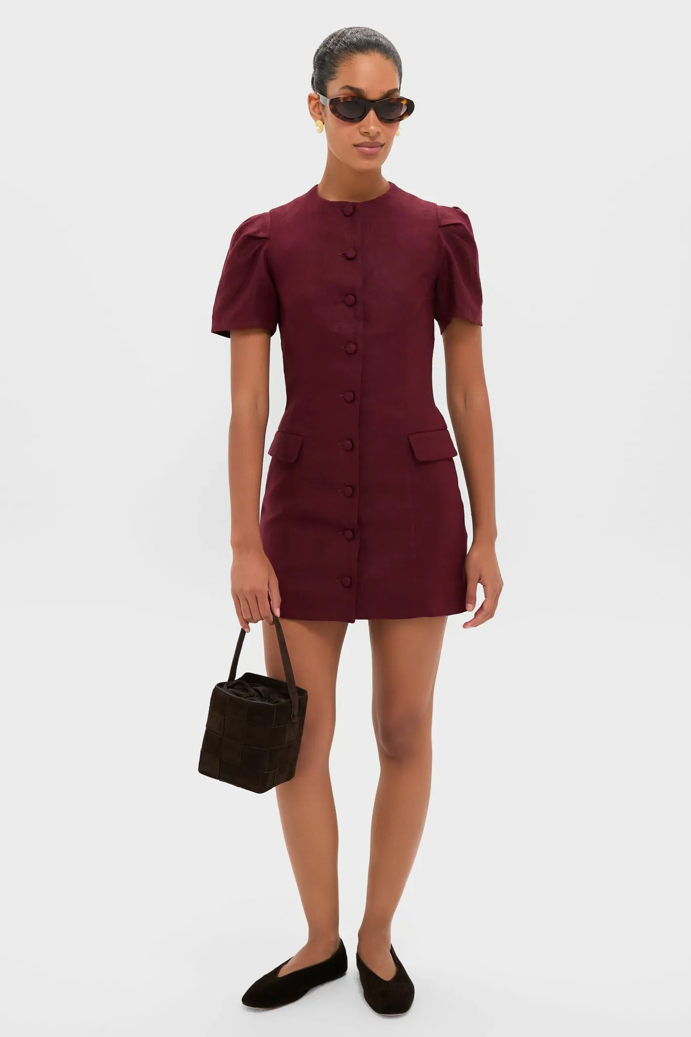 Bordeaux Emma Mini Dress sold by Tuckernuck product image thumbnail 2