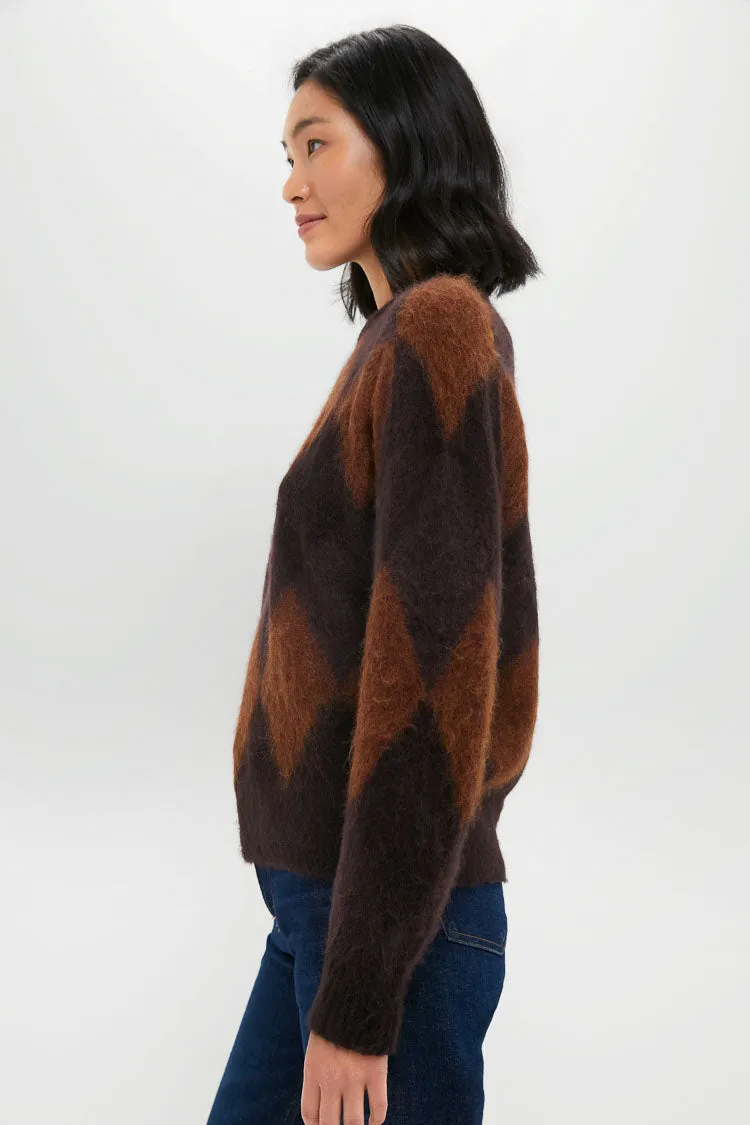 Deep Plum Bronco and Dark Umber Ezra Sweater sold by Tuckernuck product image thumbnail 3