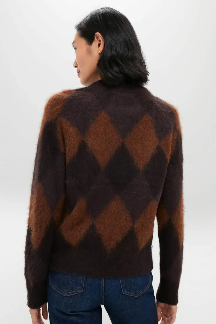 Deep Plum Bronco and Dark Umber Ezra Sweater sold by Tuckernuck product image thumbnail 4