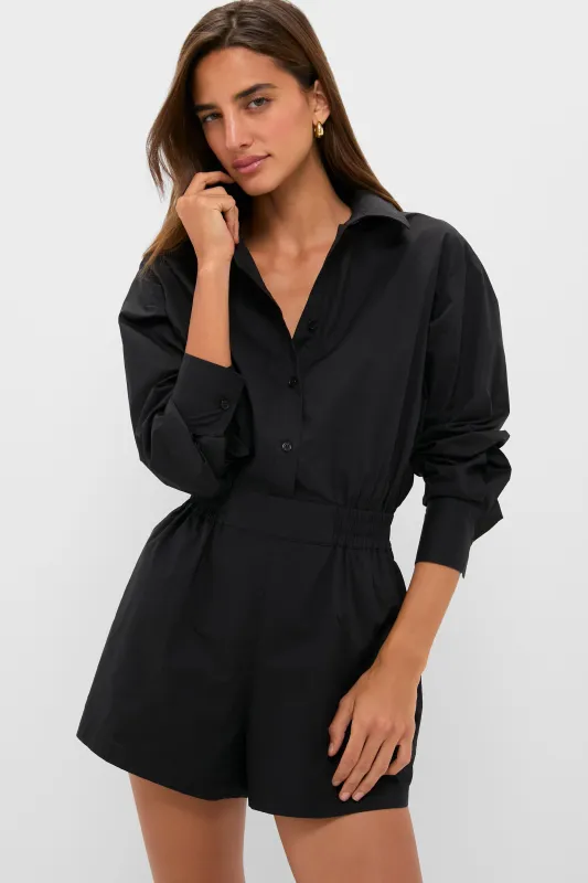 Black Hartwell Playsuit made by Hyacinth House